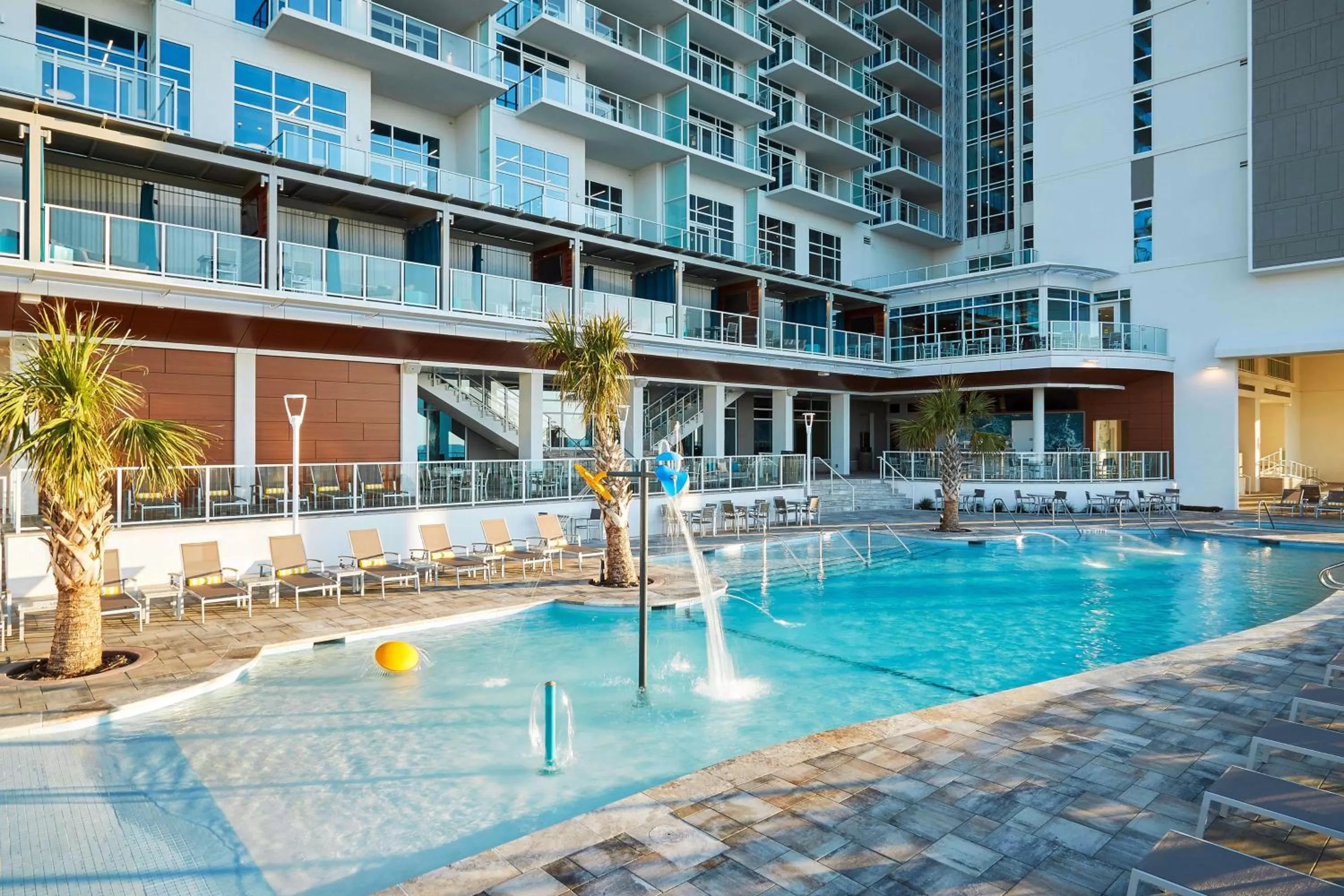Pool view in Hilton Grand Vacations Club Ocean Enclave Myrtle Beach