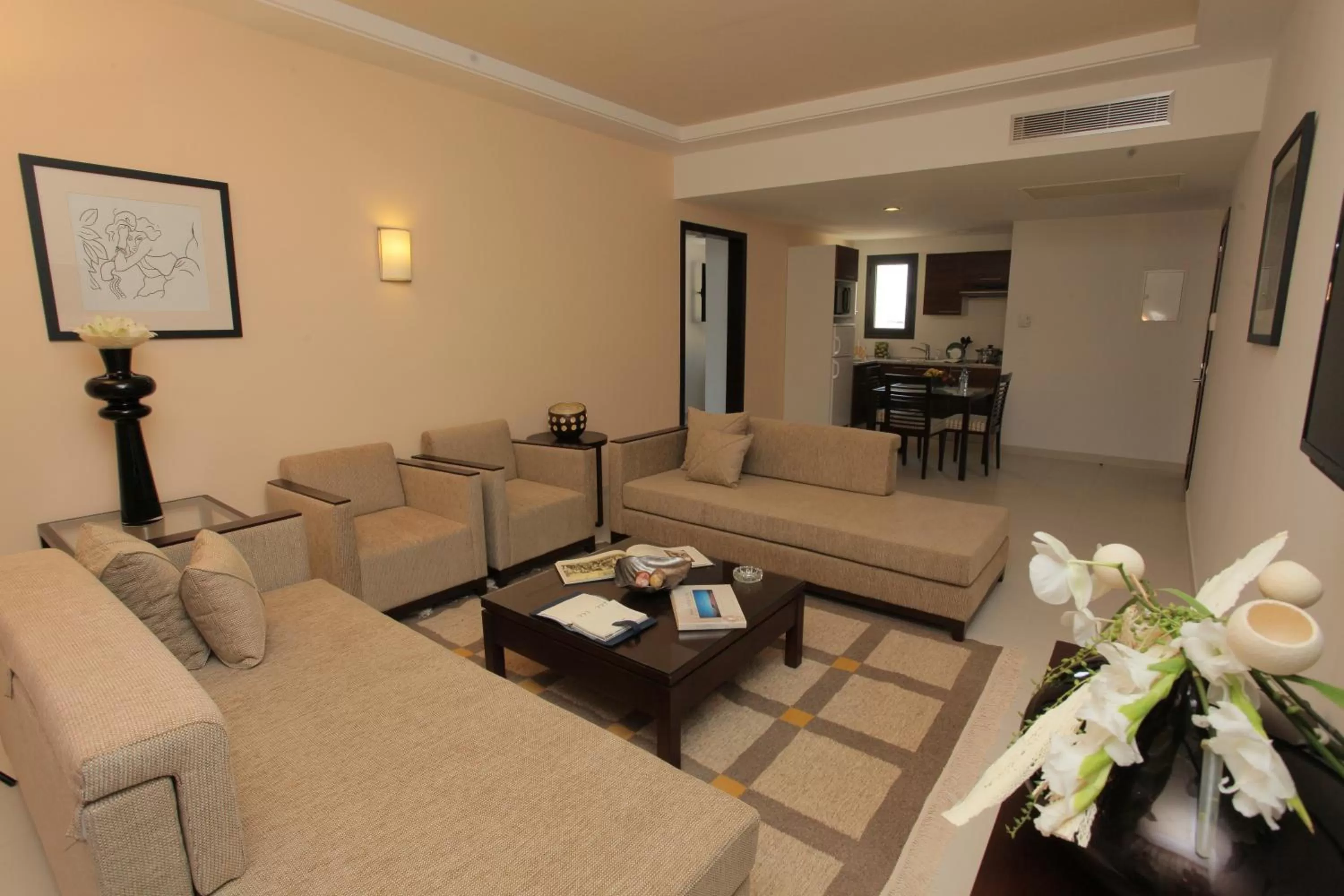 Living room in Le Corail Suites Hotel