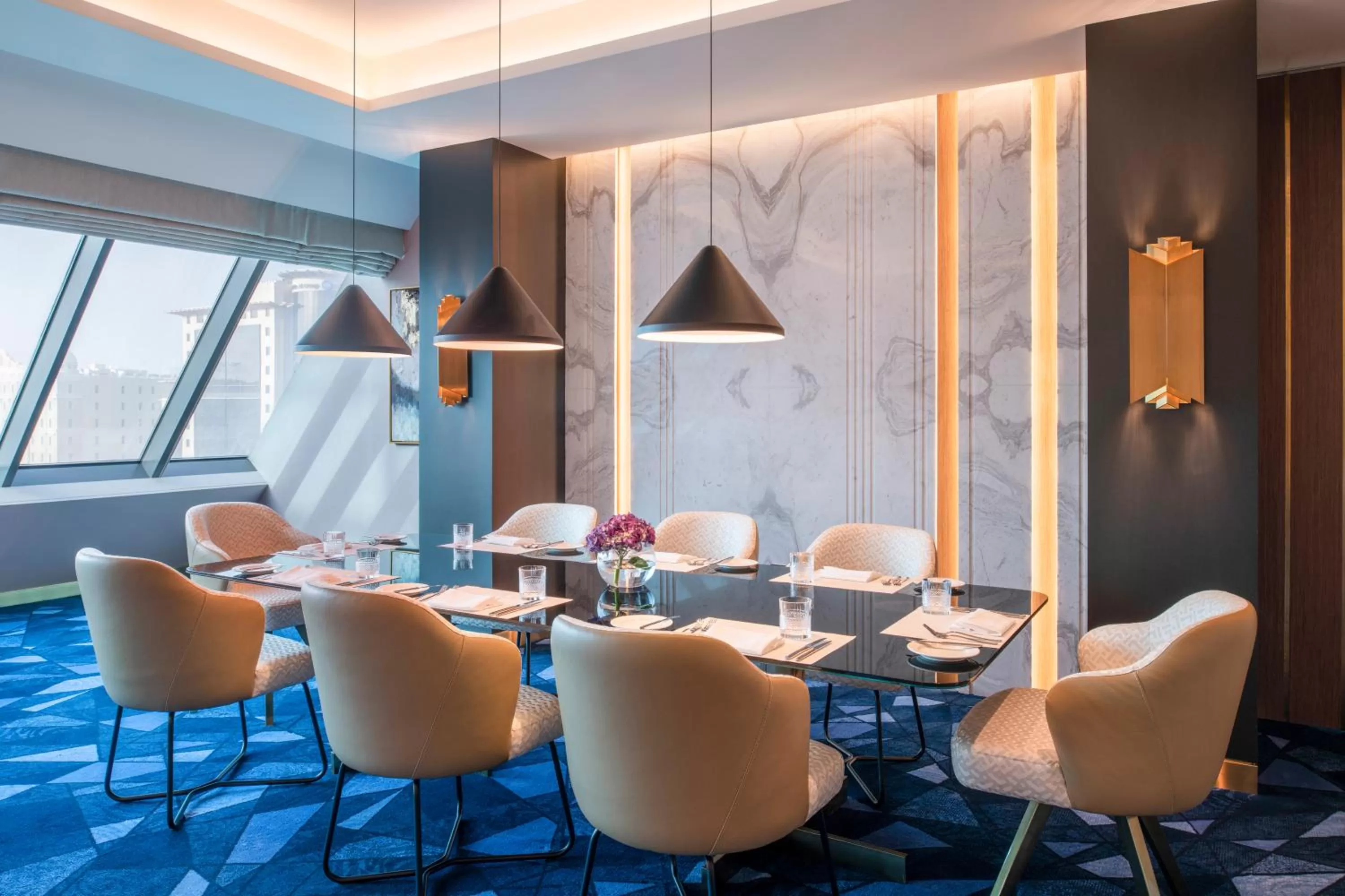 Dining area in Steigenberger Hotel Doha