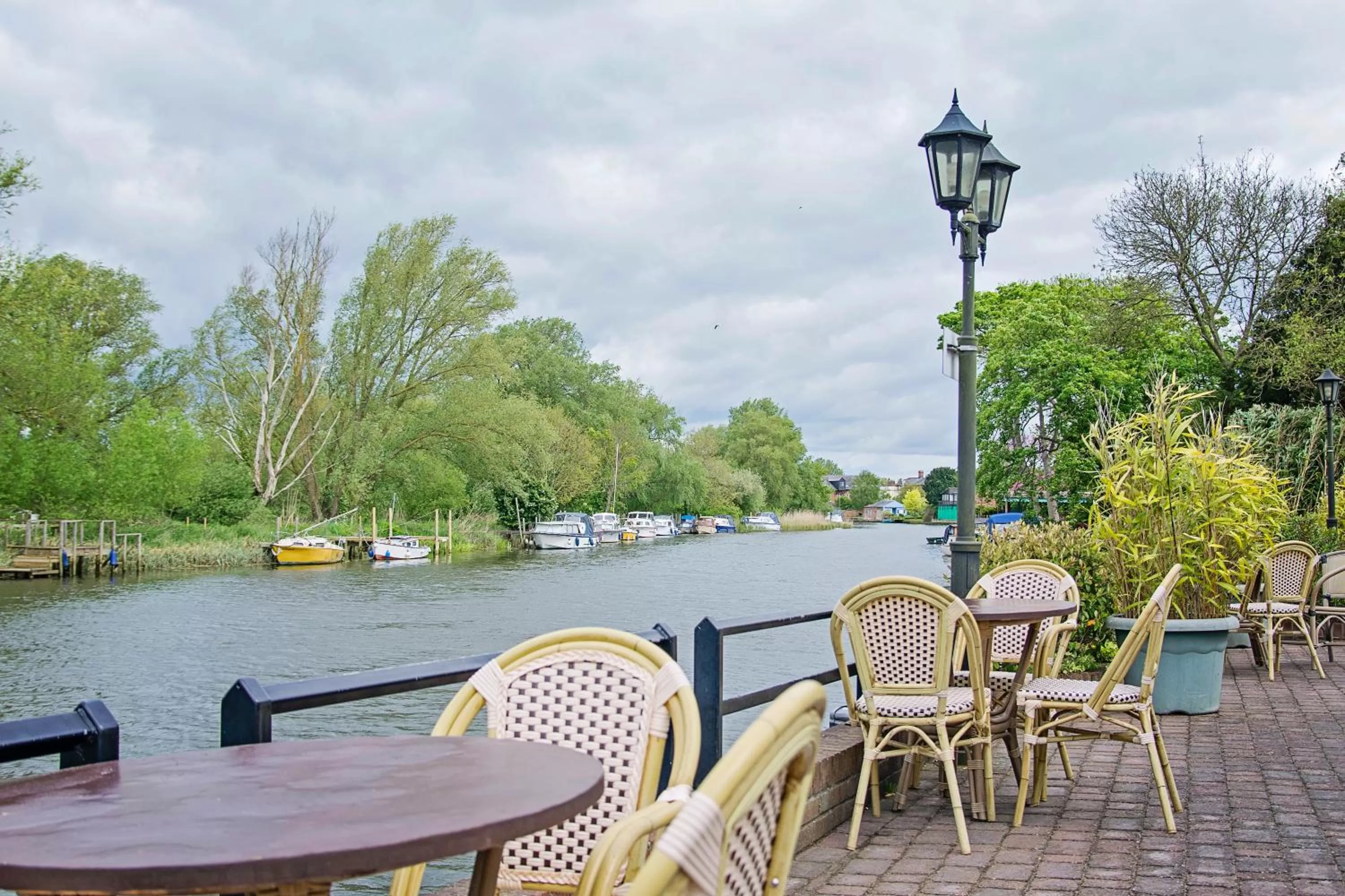Patio in Waveney House Hotel