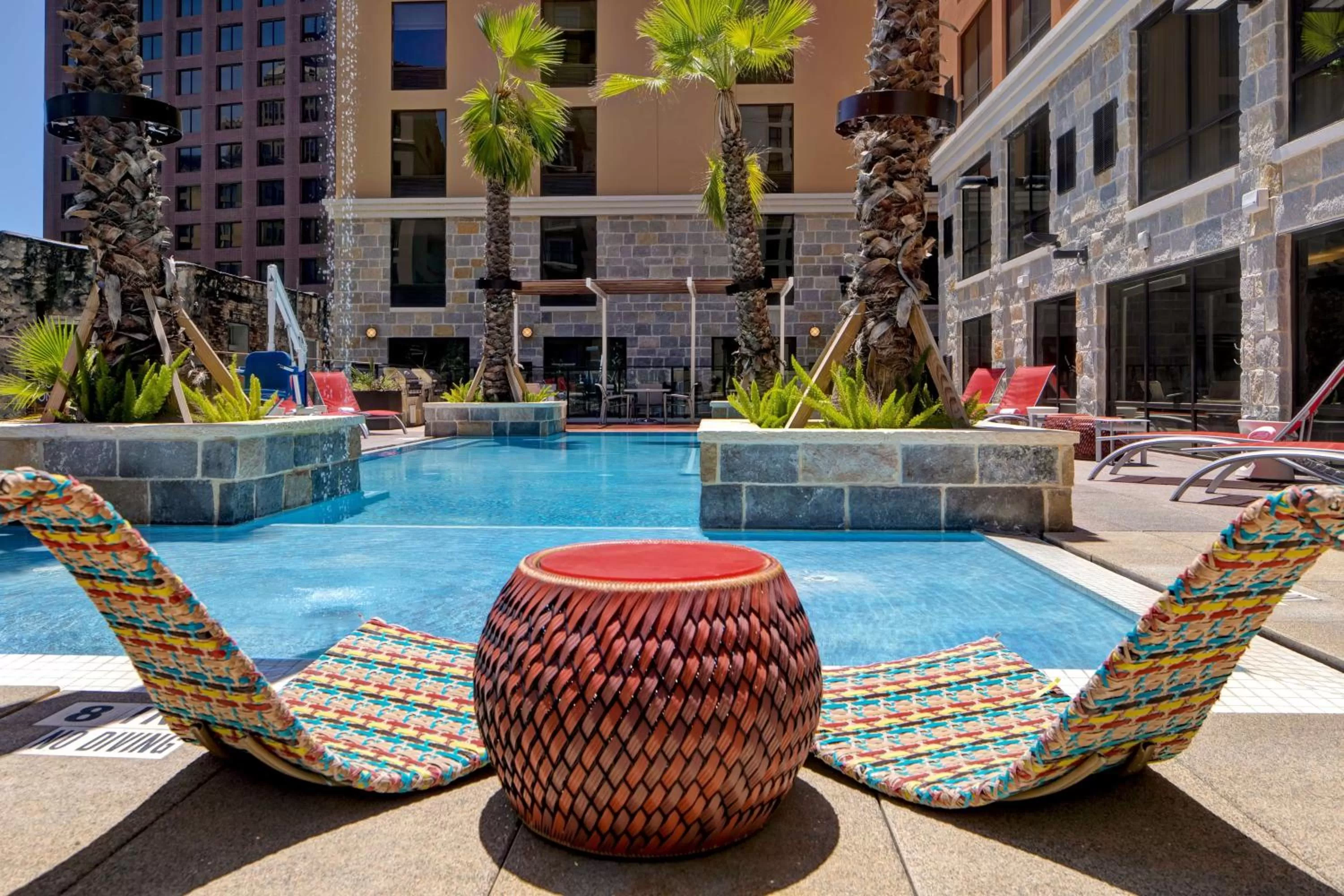 Pool view in Home2 Suites By Hilton San Antonio on the Riverwalk