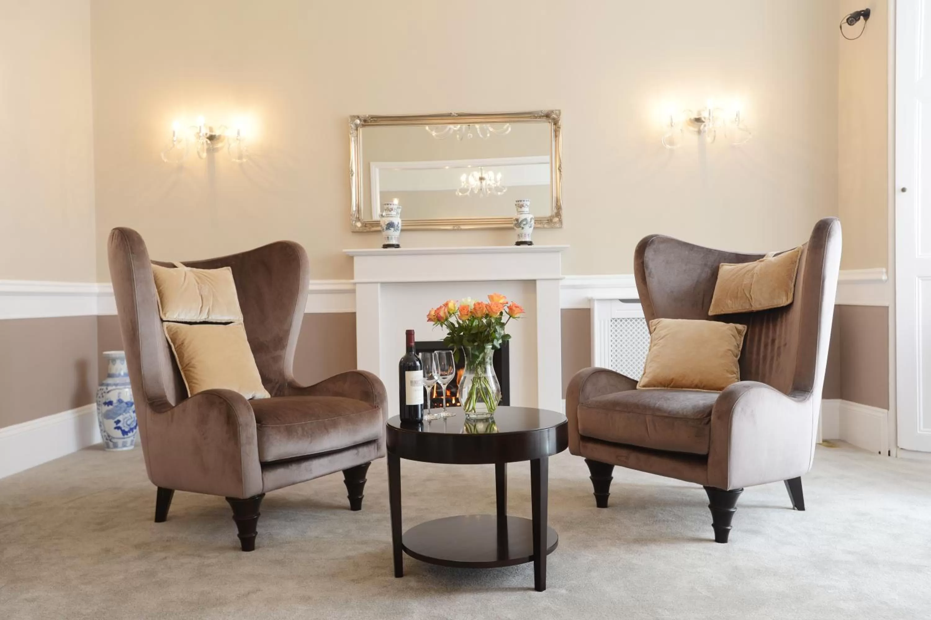 Living room in The Devon Court