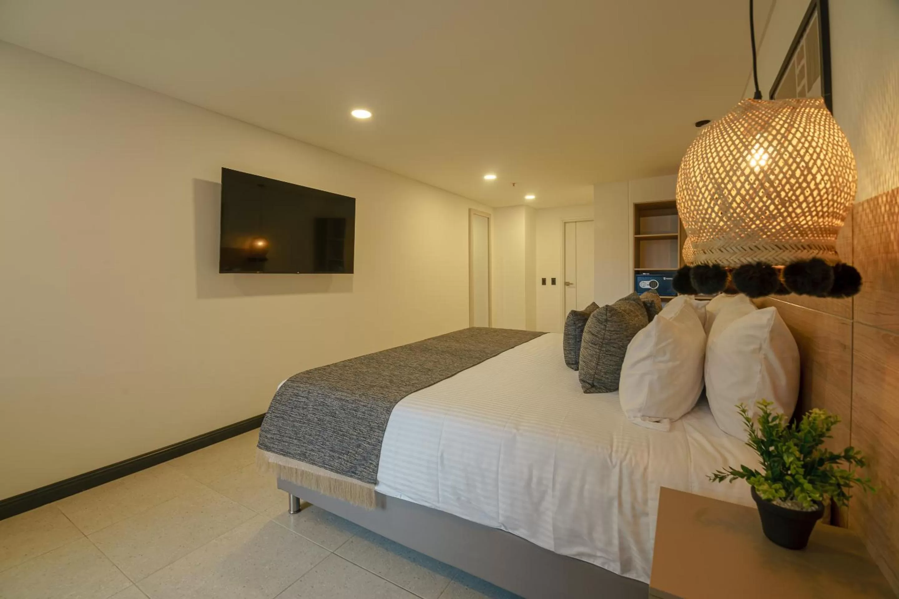 Bed in First Class Hotel