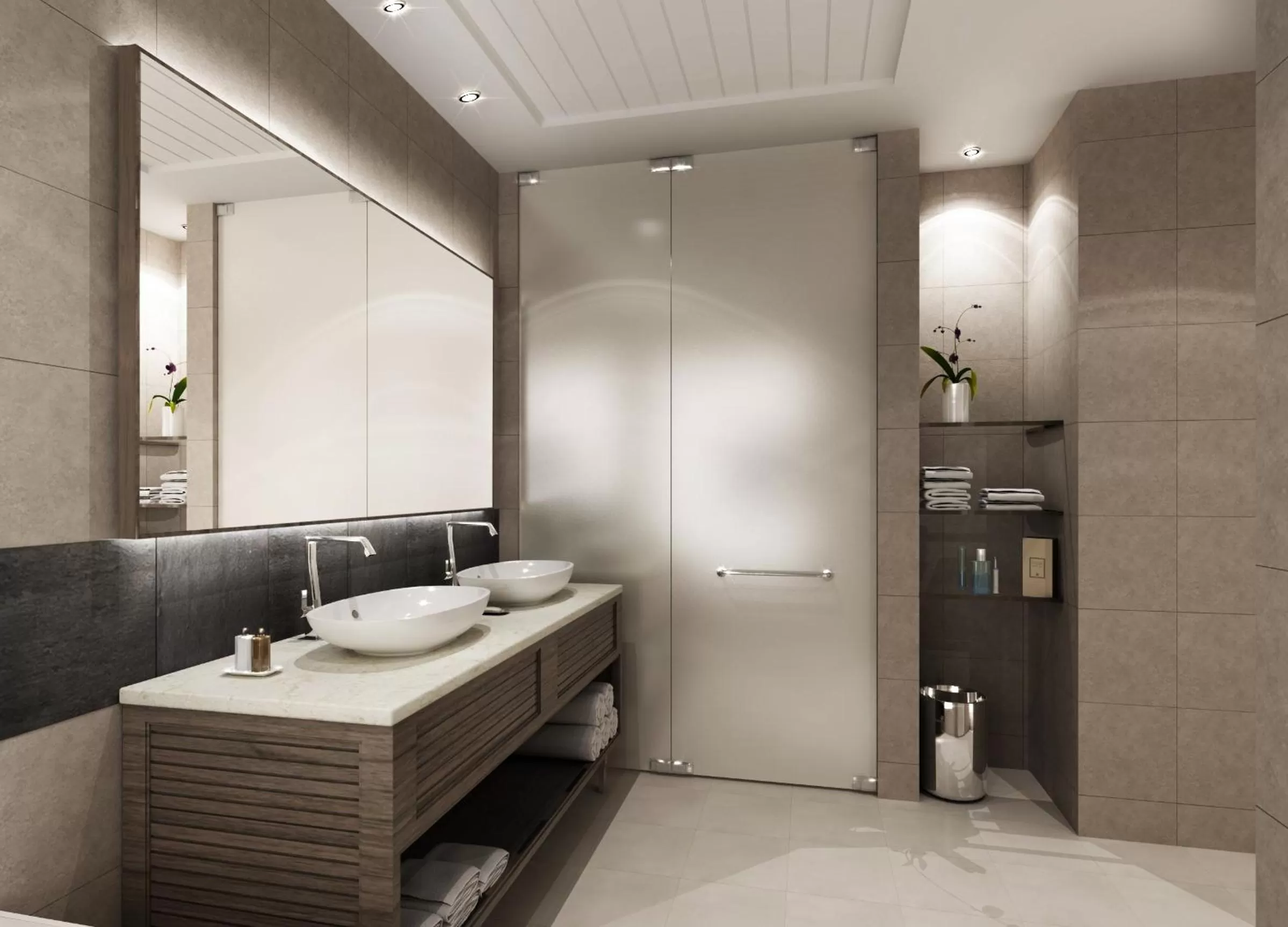 Shower in Metropolitan Hotel Dubai