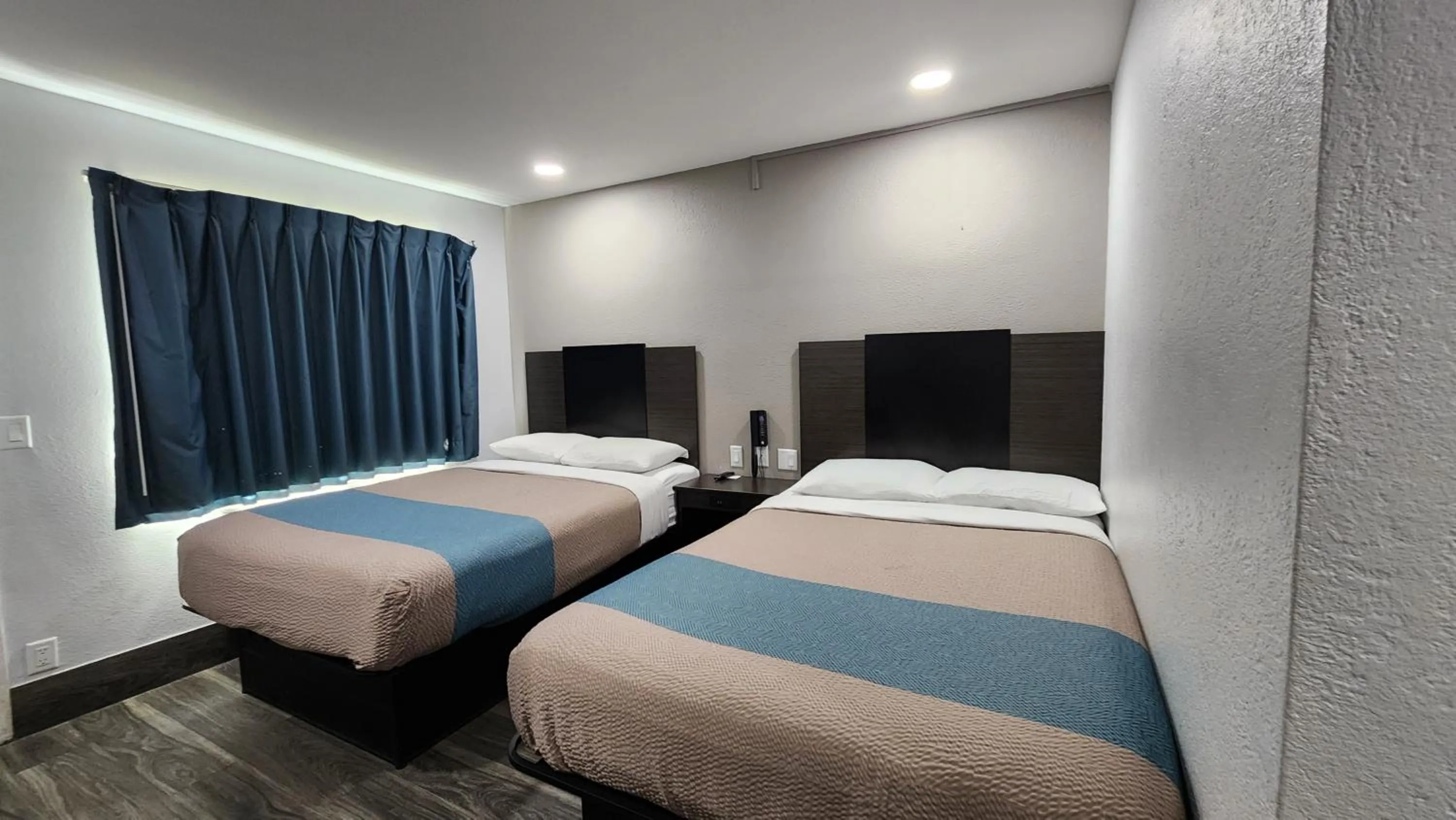 Bed in Motel 6-Galveston, TX