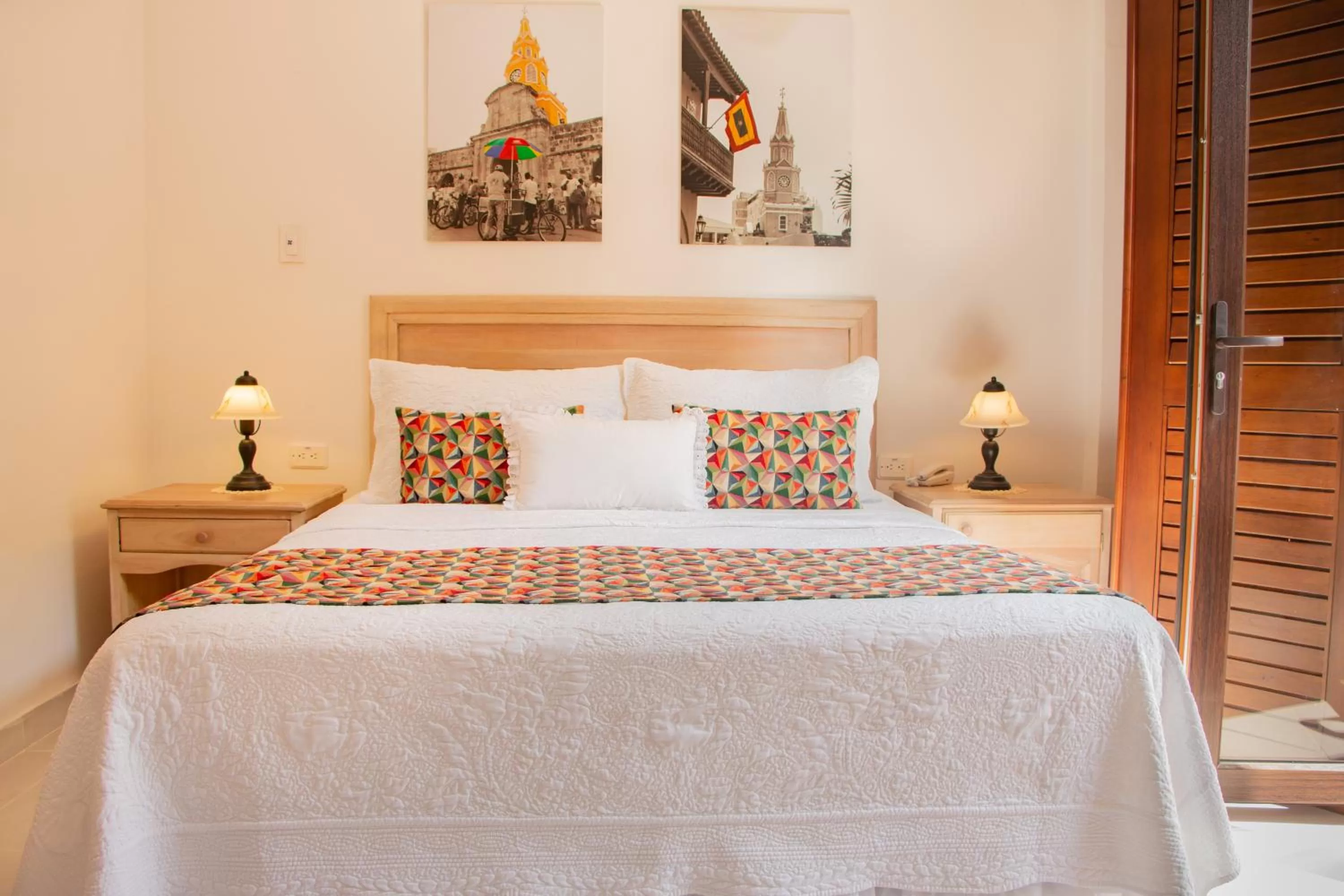 Bed in Hotel Casa La Fe