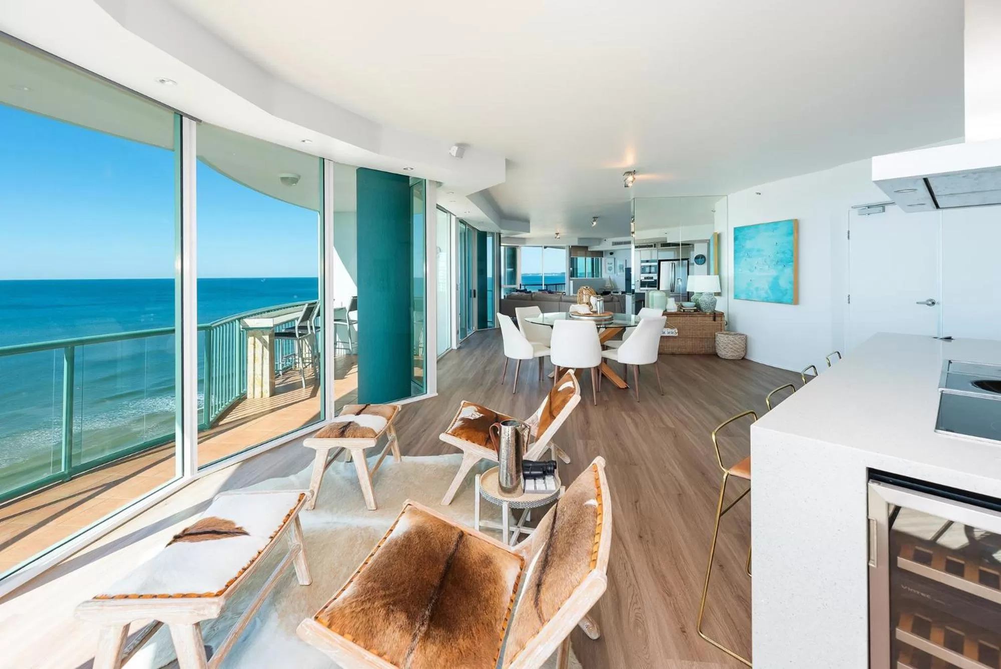 Living room in The Waterford on Main Beach