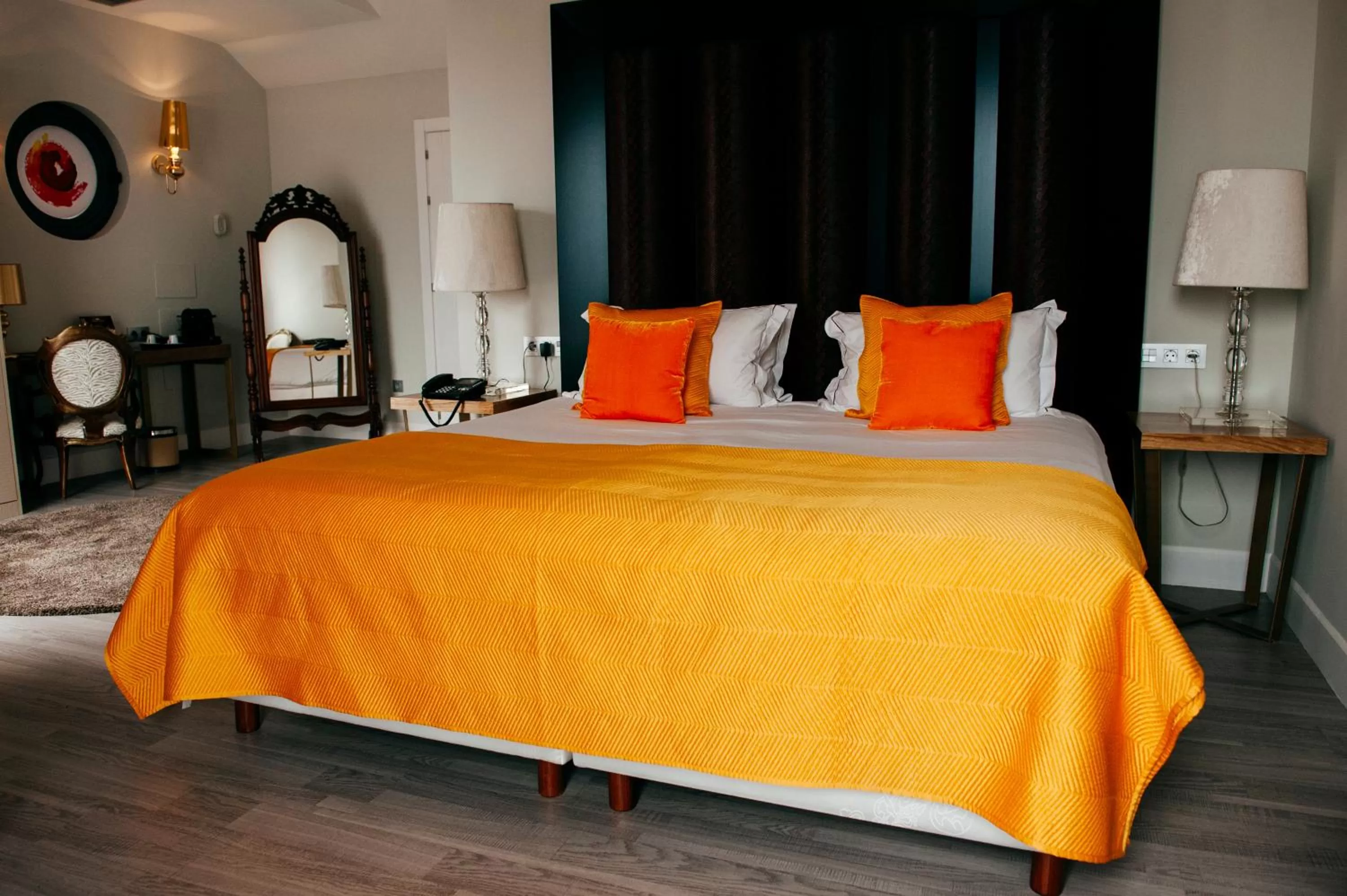 Bedroom, Bed in Hotel Art Santander