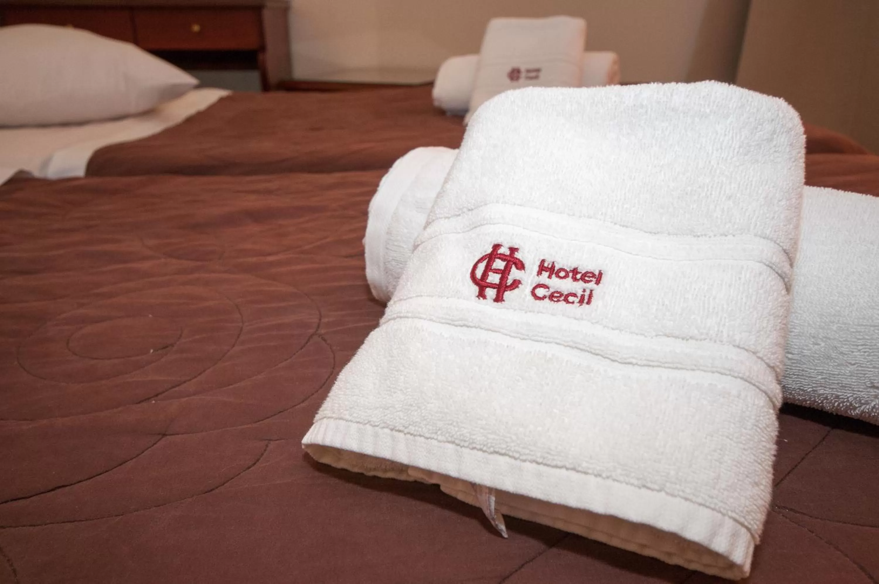 Property logo or sign, Bed in Cecil Hotel