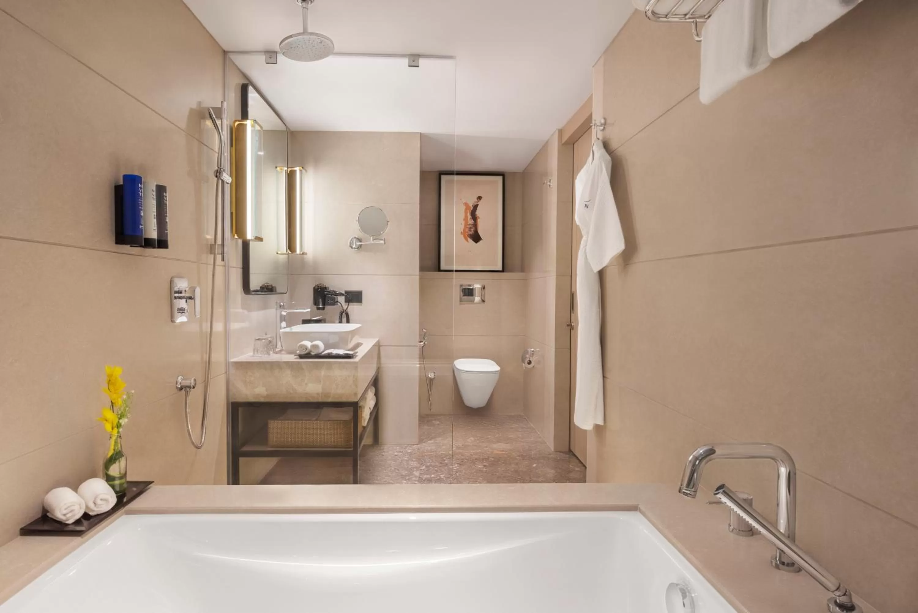 Shower in Novotel Mumbai International Airport