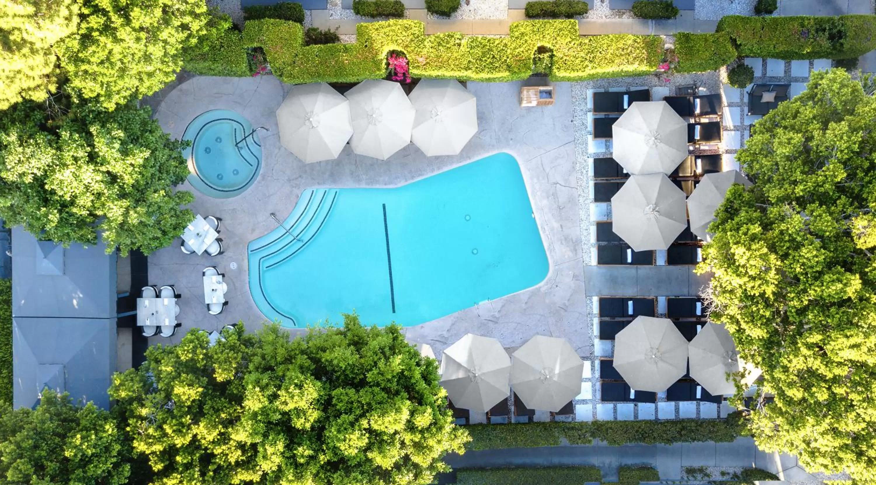 Bird's eye view in Avalon Hotel & Bungalows Palm Springs, a Member of Design Hotels