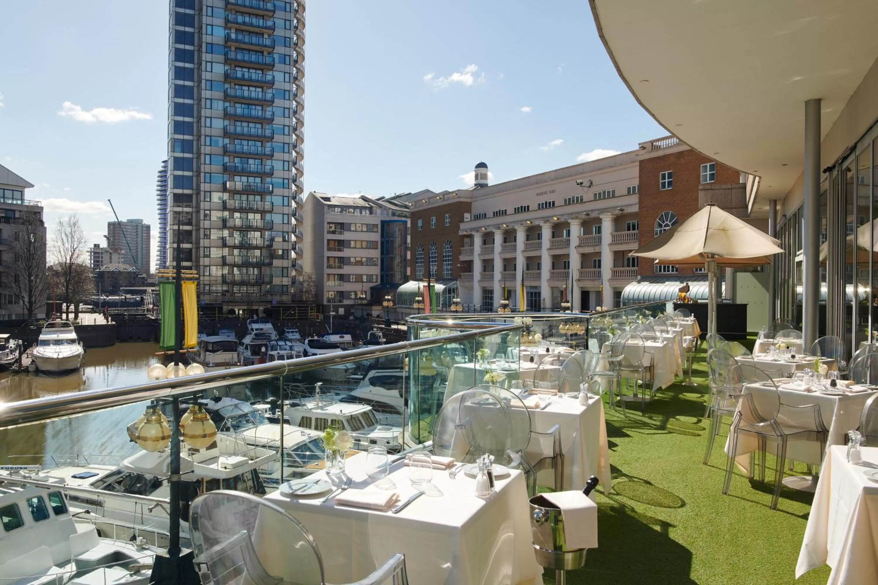 Patio in The Chelsea Harbour Hotel and Spa