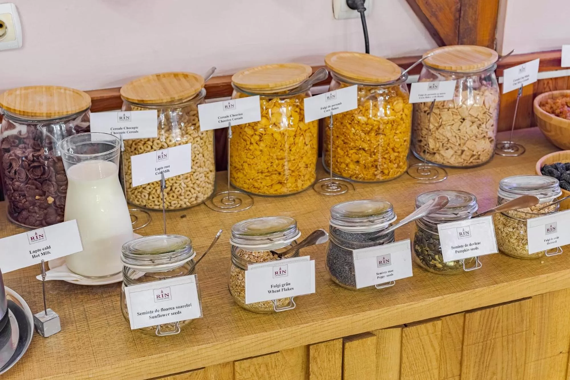 Buffet breakfast in RIN Airport Hotel