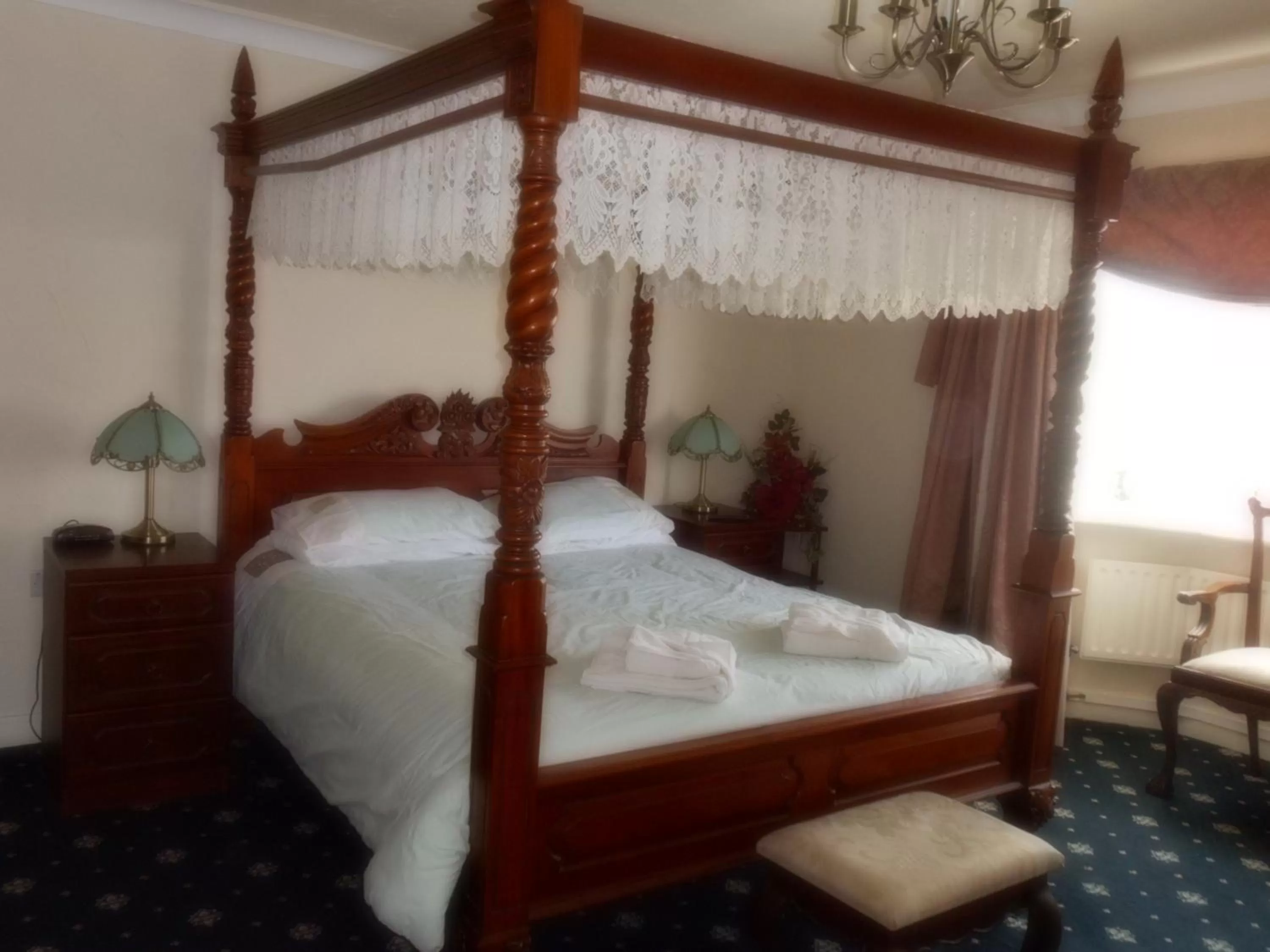 Bed in Dinorben Arms Hotel