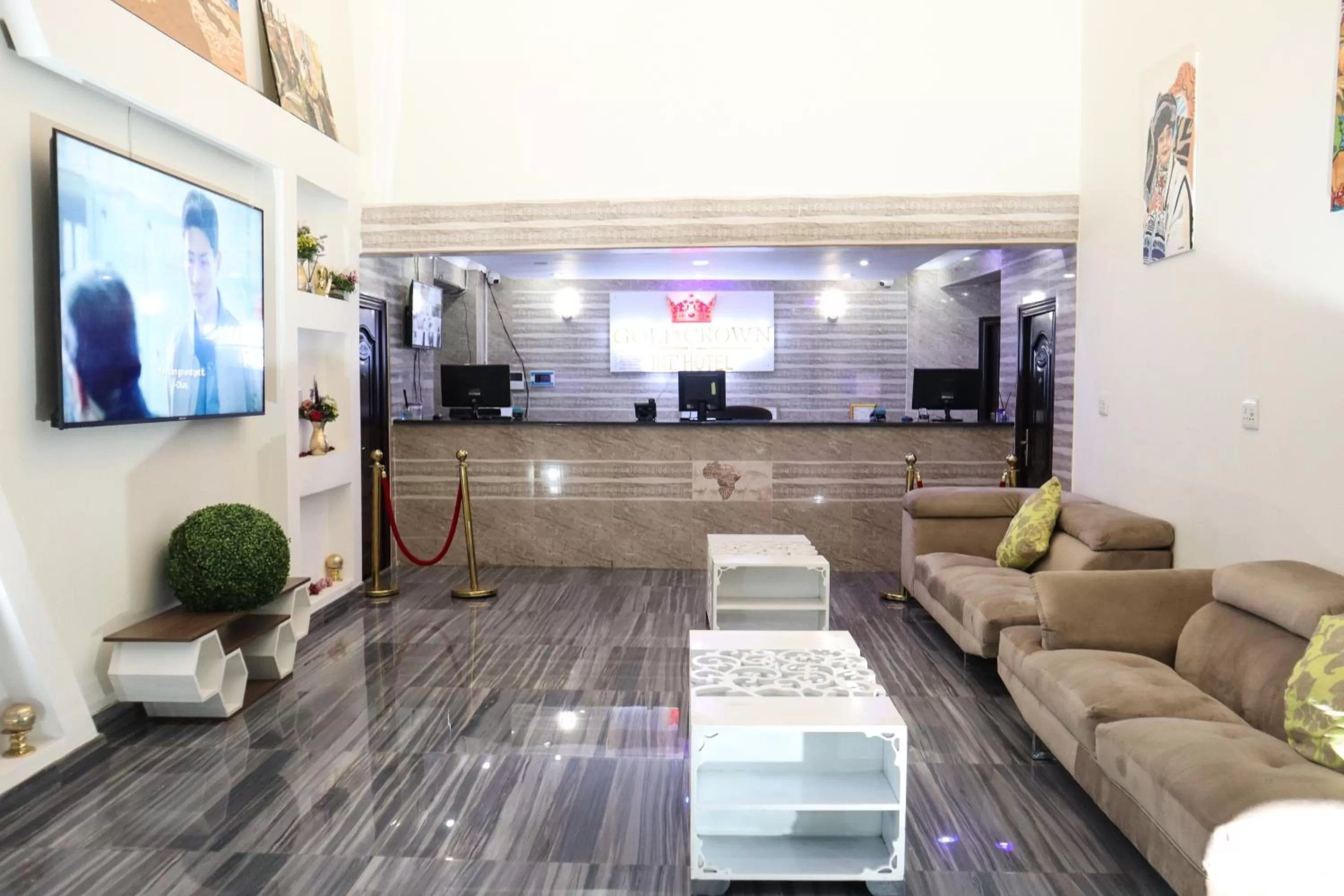 Lobby or reception in Gold Crown International Hotel Johannesburg