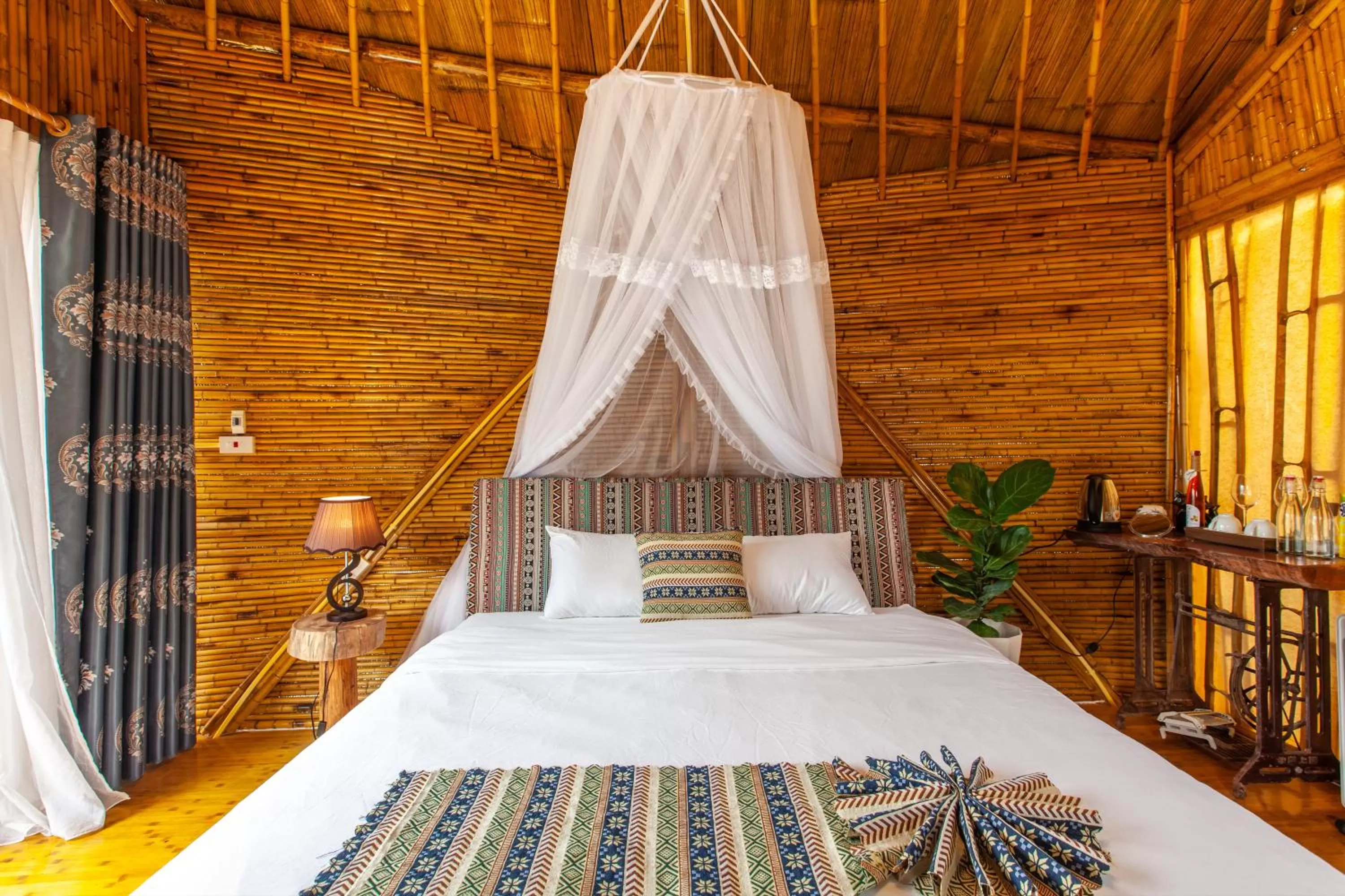 Bed in Trang An Lamia Bungalow
