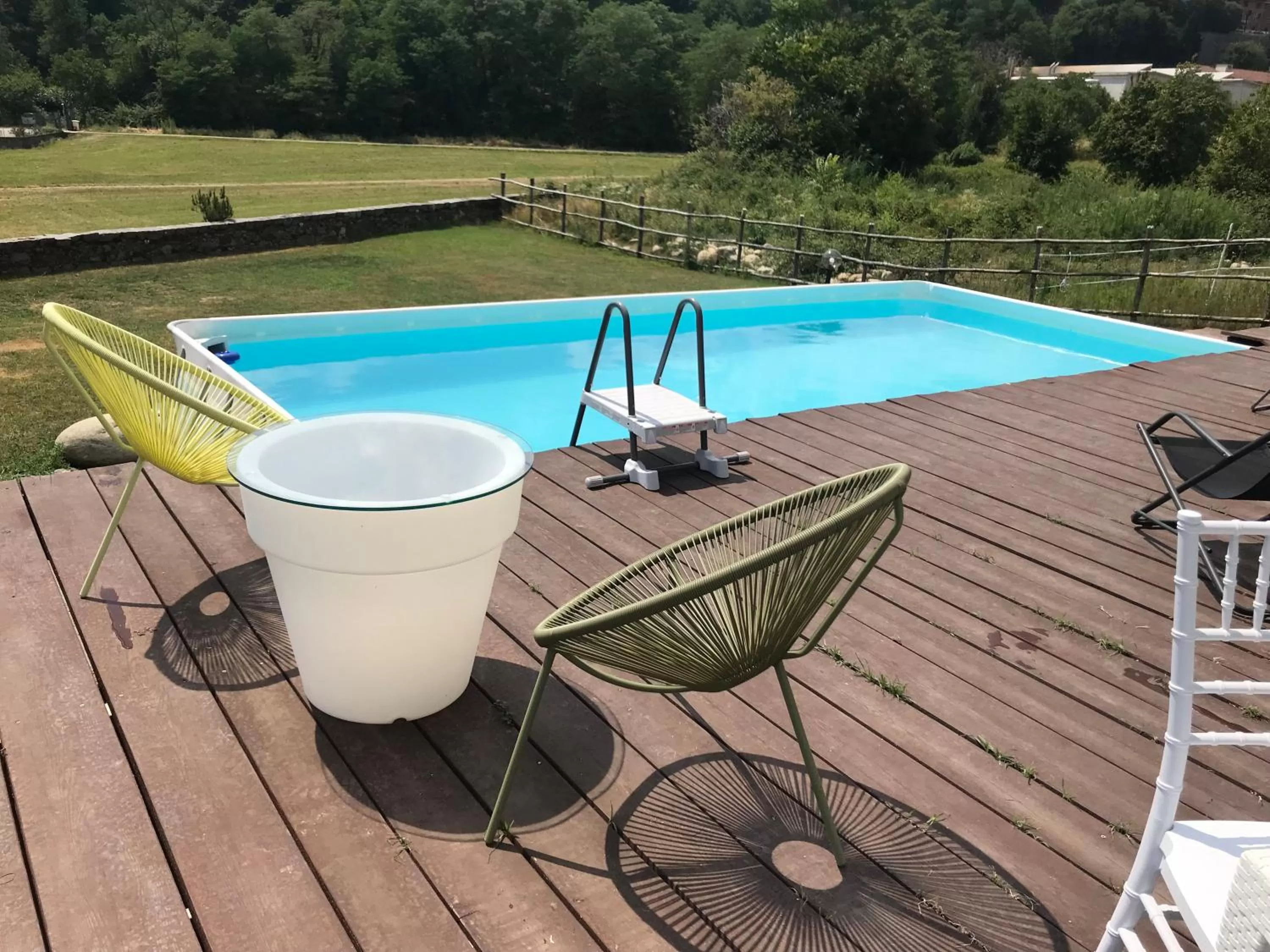 Pool view in B&b Il Cortile