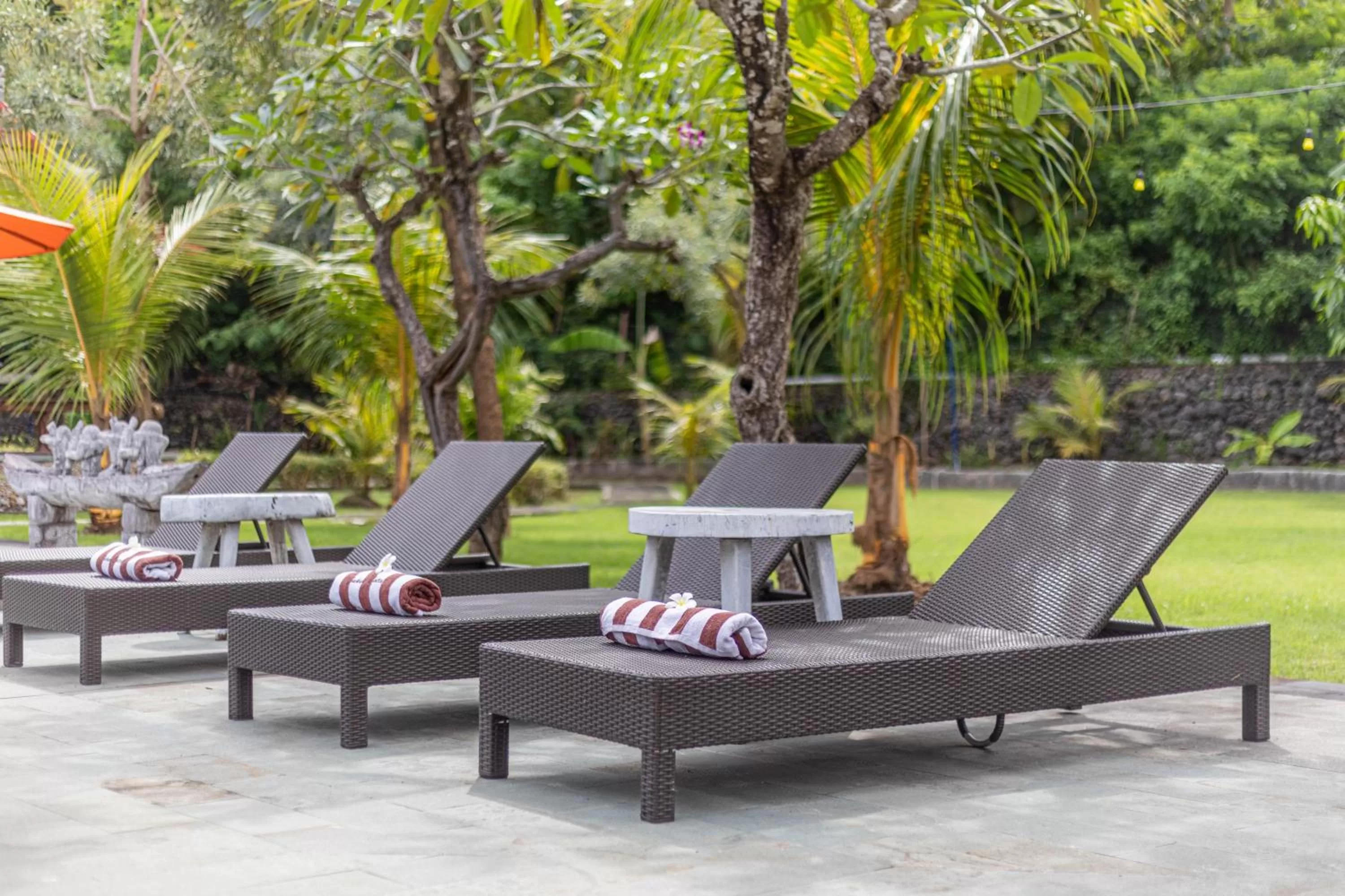 Seating area in Jukung Cottage