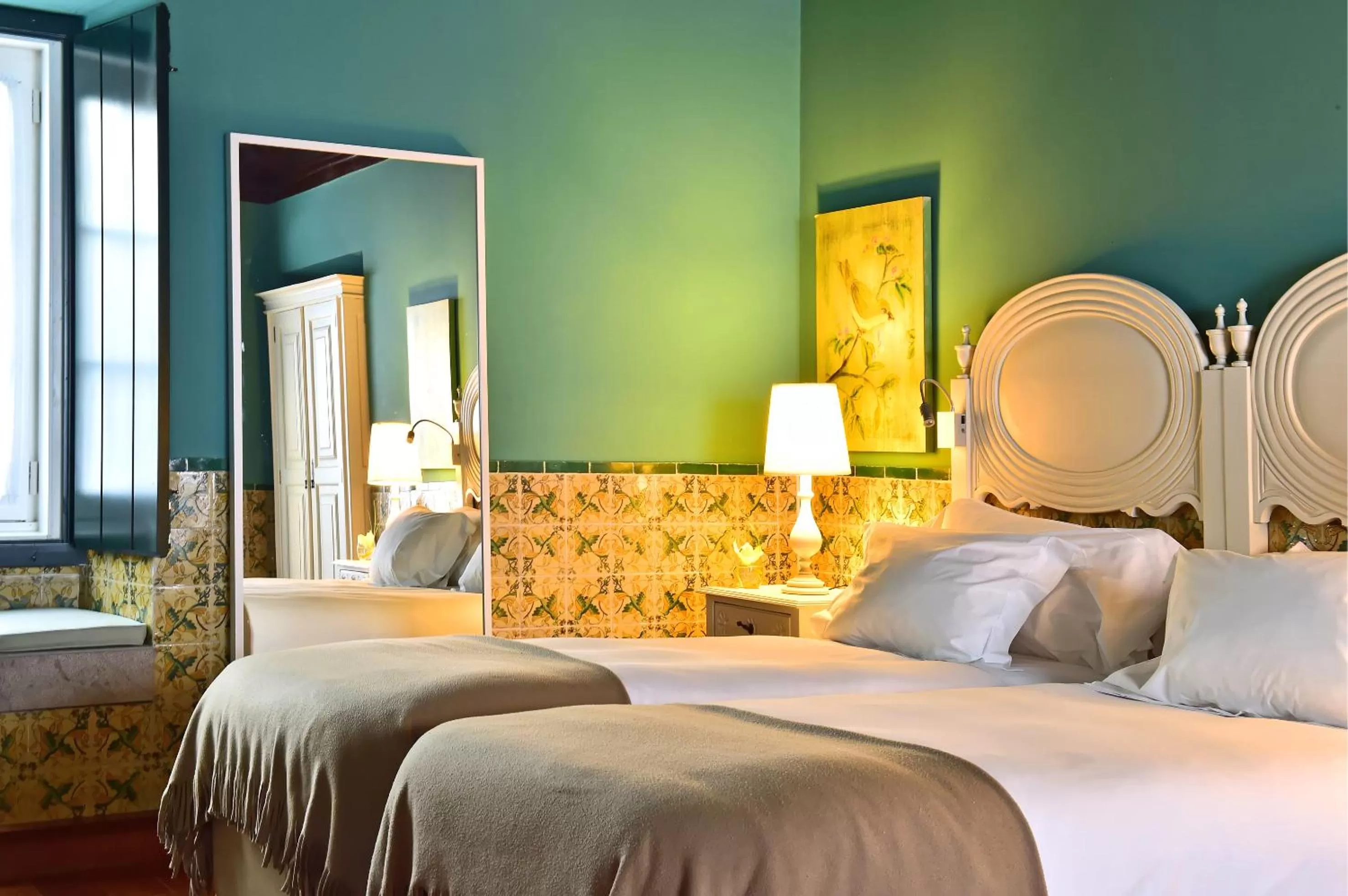 Bed in Pousada Castelo de Obidos