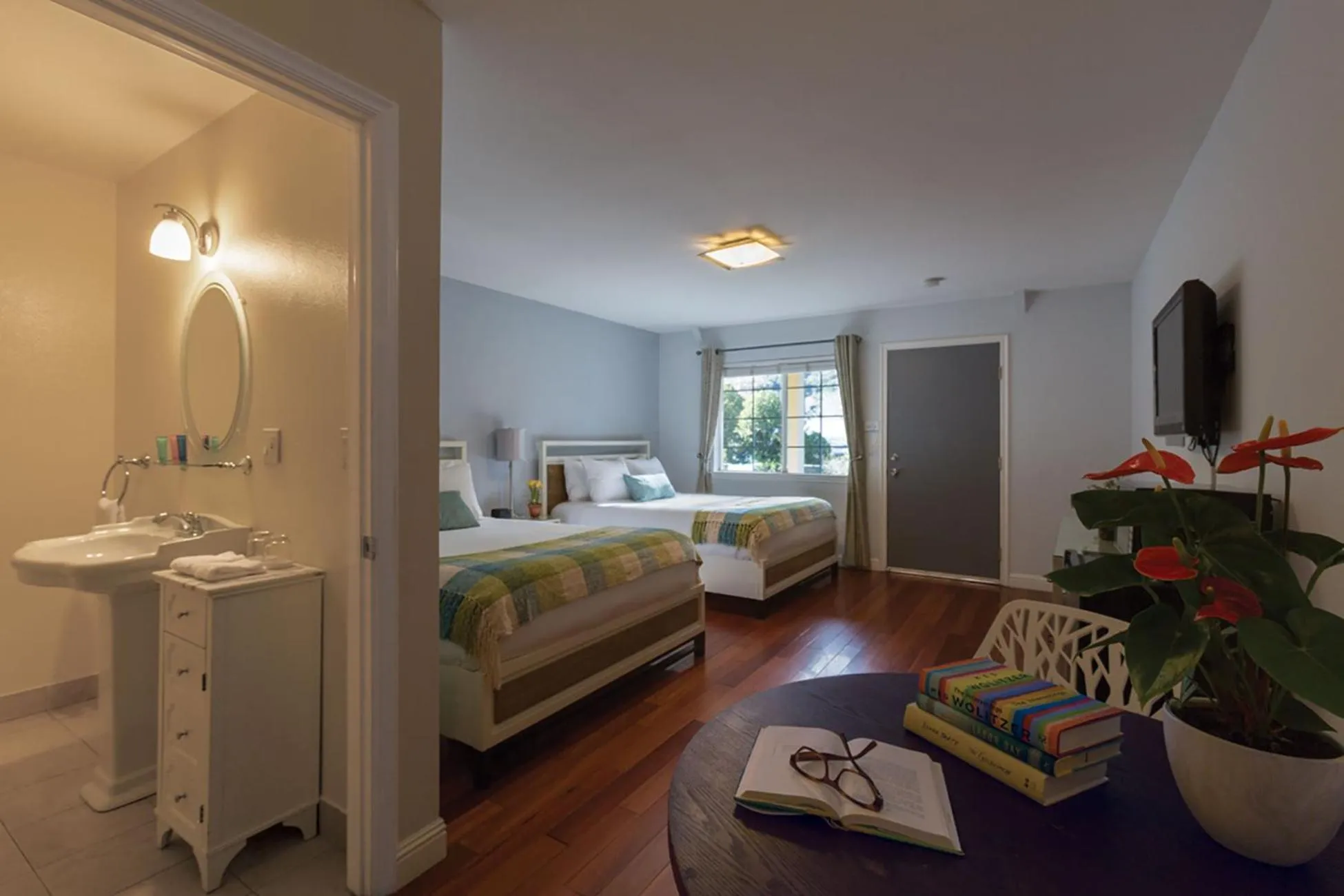 Bed in The Lodge at Blue Lakes