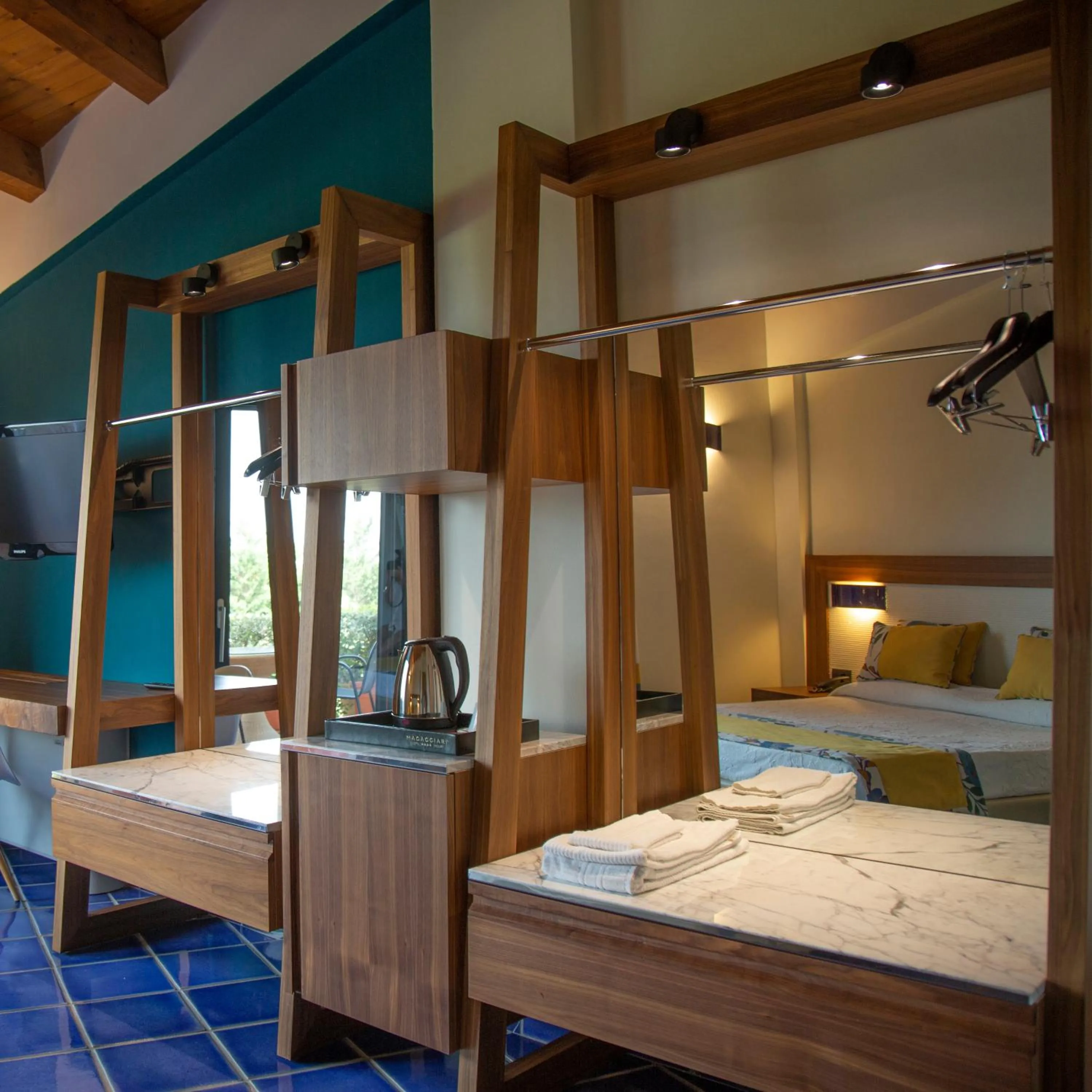 Bed in Magaggiari Hotel Resort