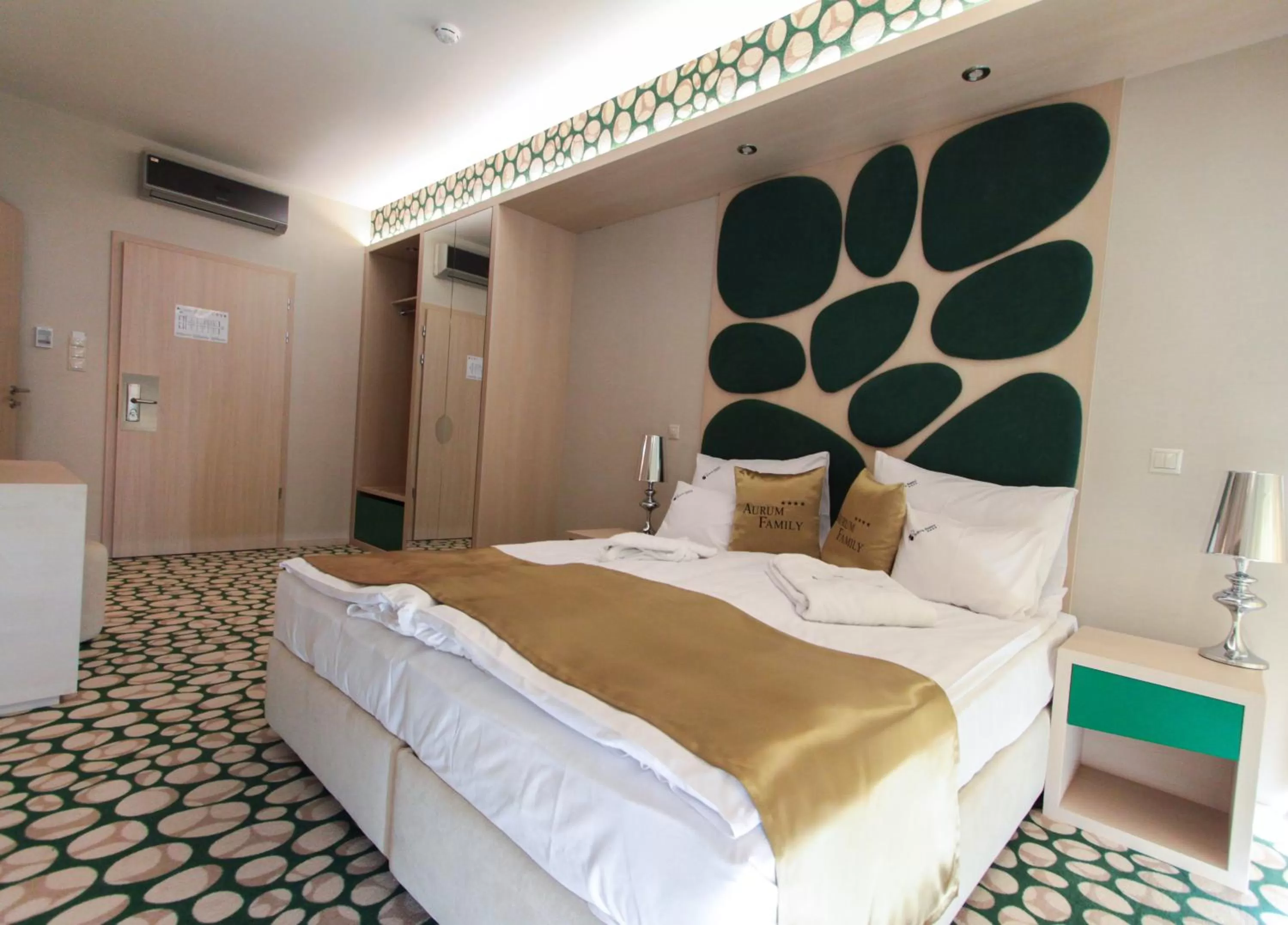 Bed in Hotel Aurum Family "A"