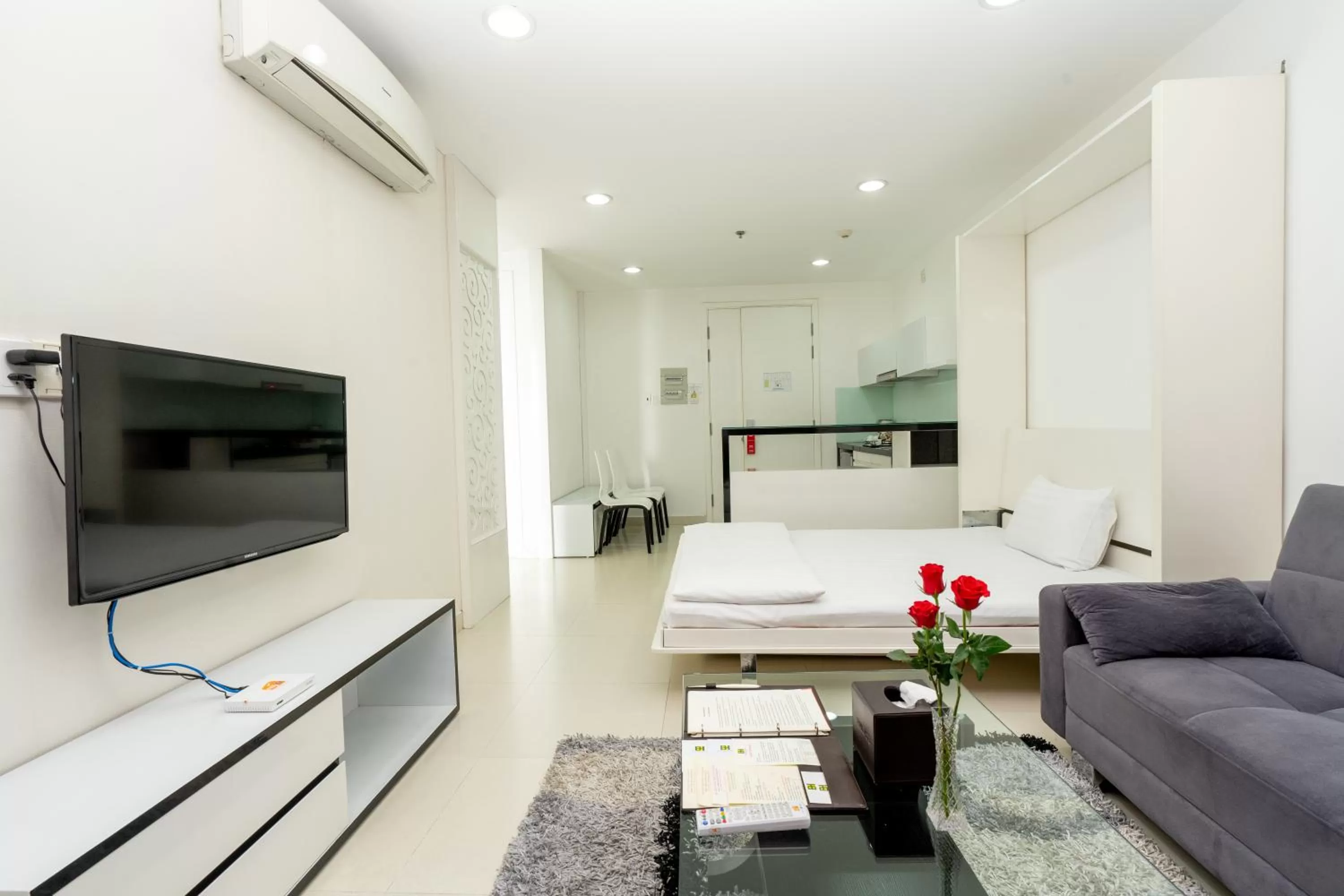 Living room, Bed in Becamex Hotel Thu Dau Mot