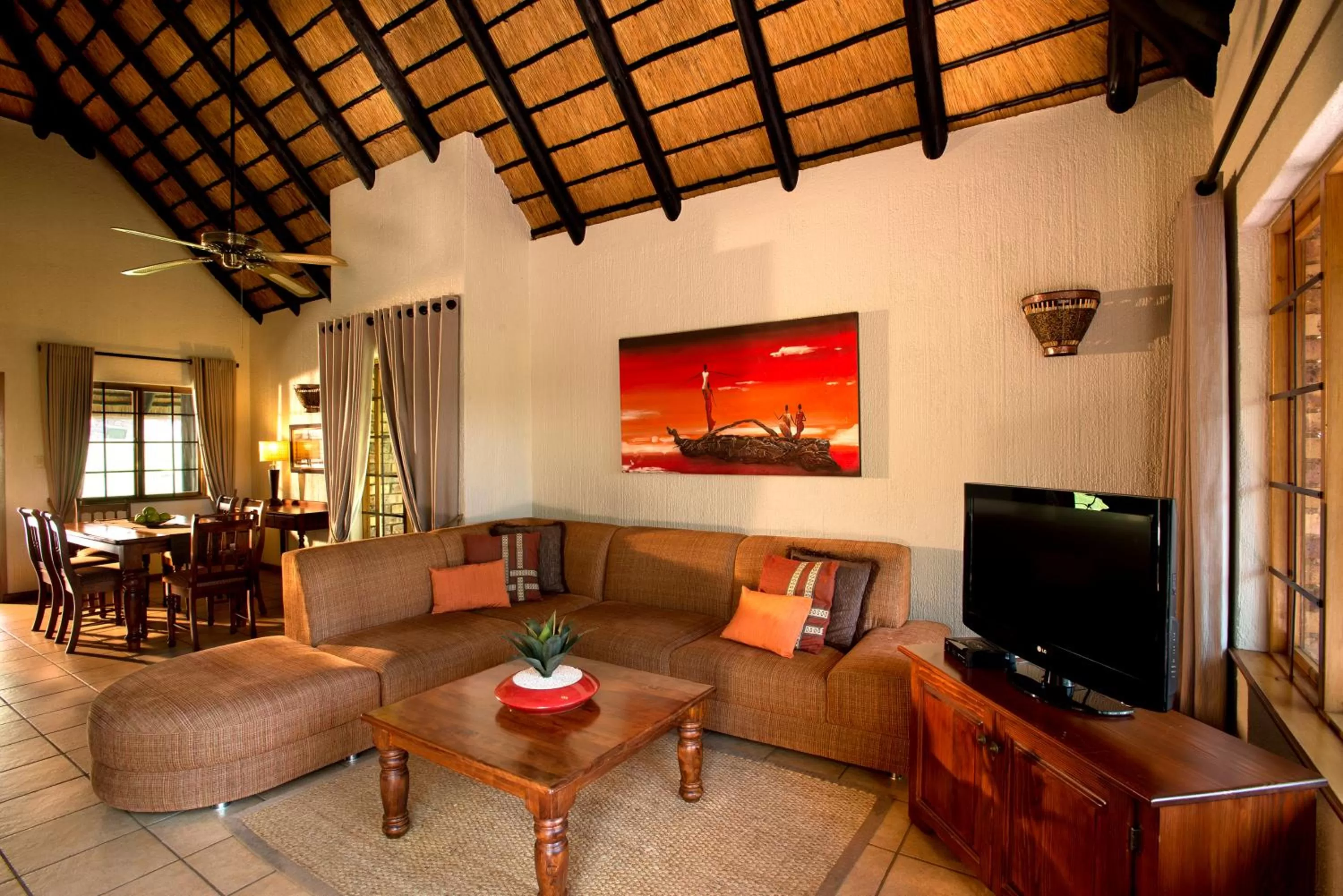 Living room in Kruger Park Lodge