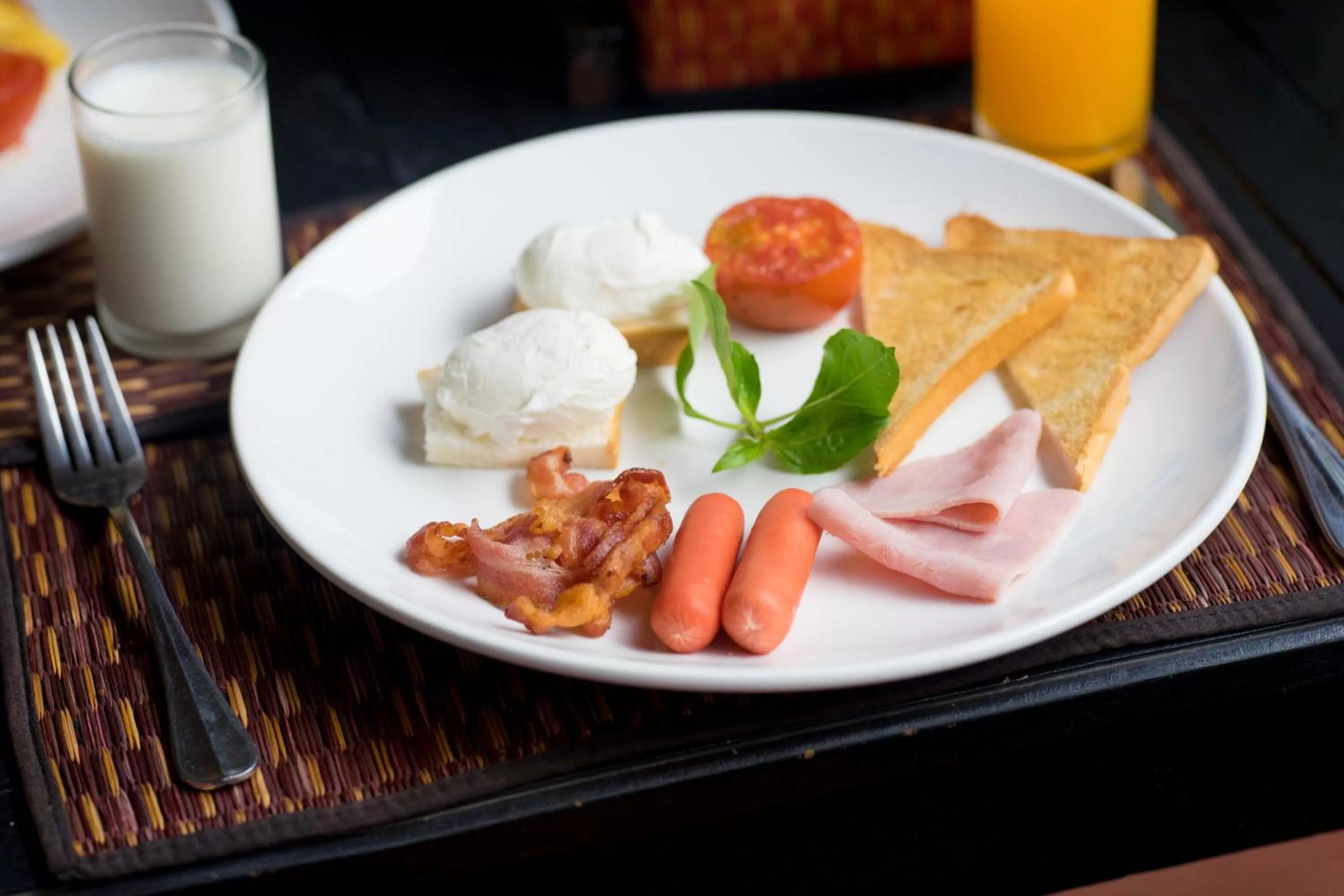 Continental breakfast in La Niche D'angkor Boutique Hotel