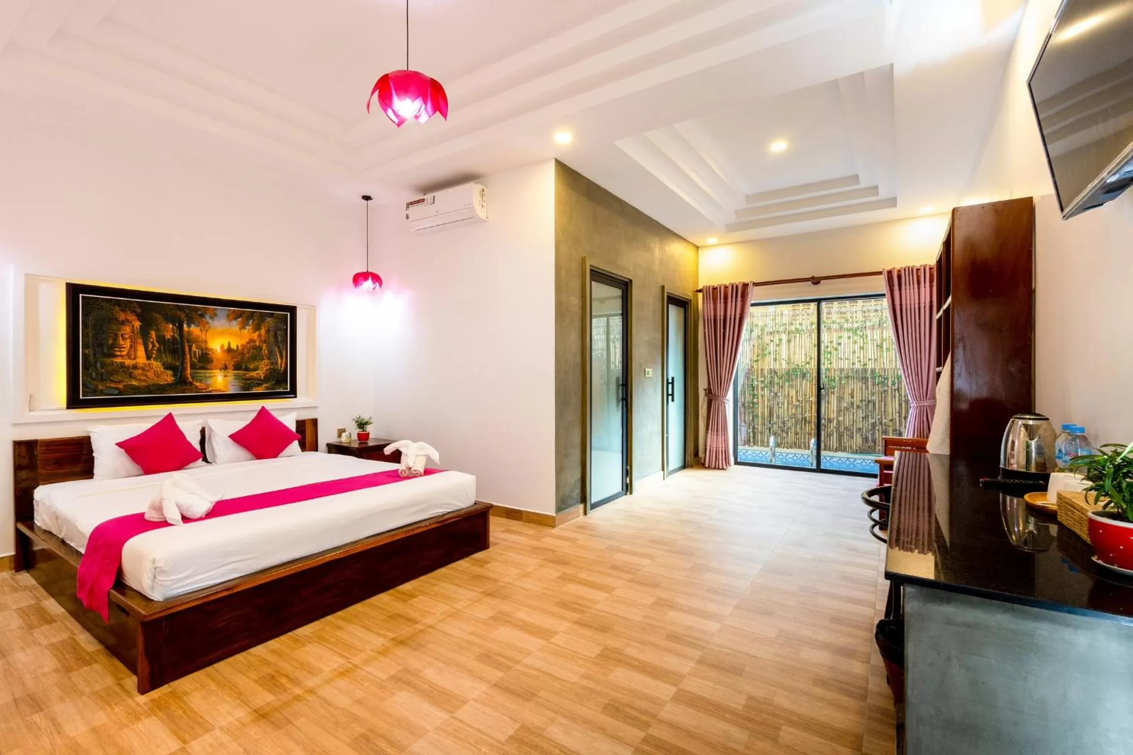 Bed in Nina Angkor Residence