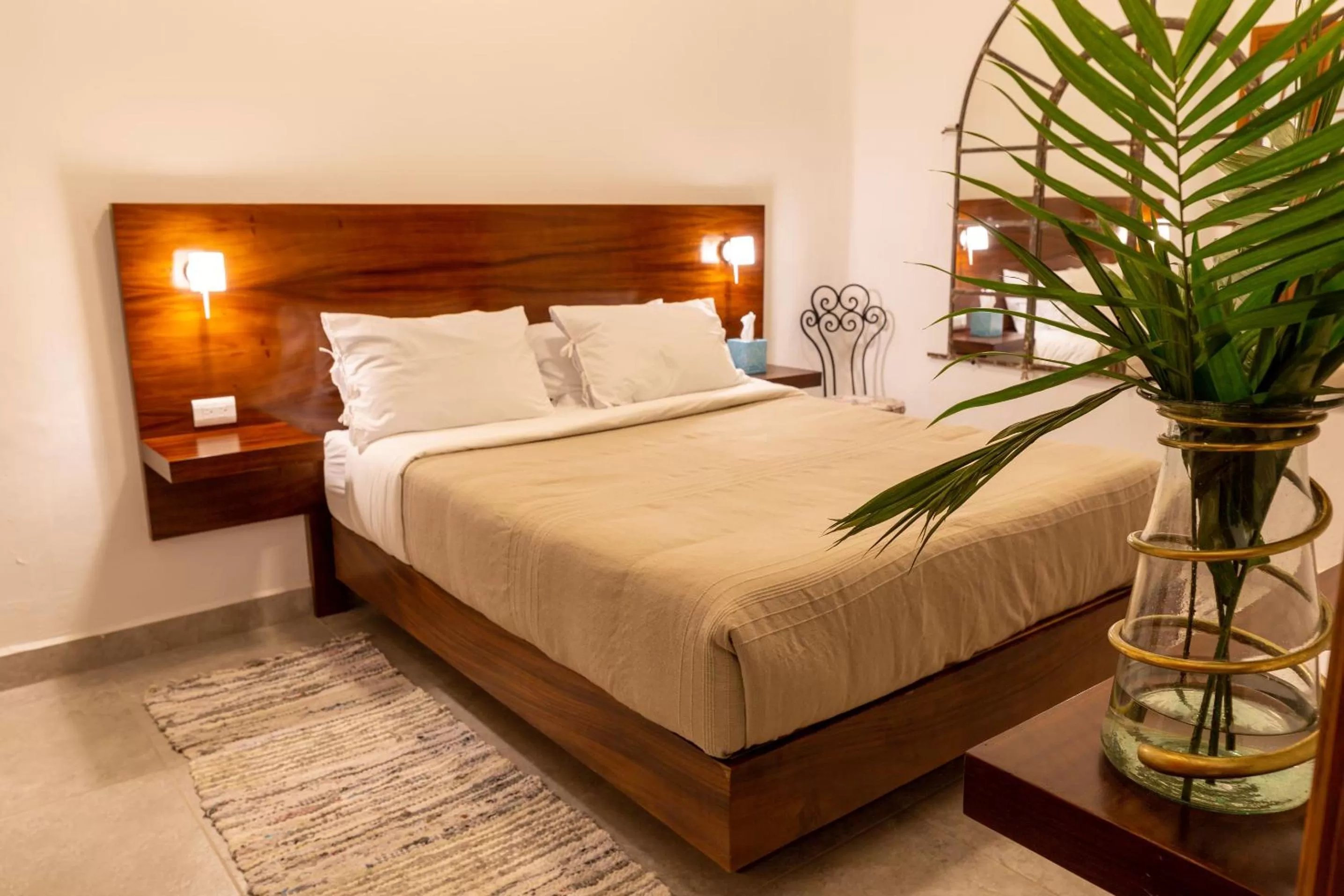 Bed in Plaza Chapala Hotel