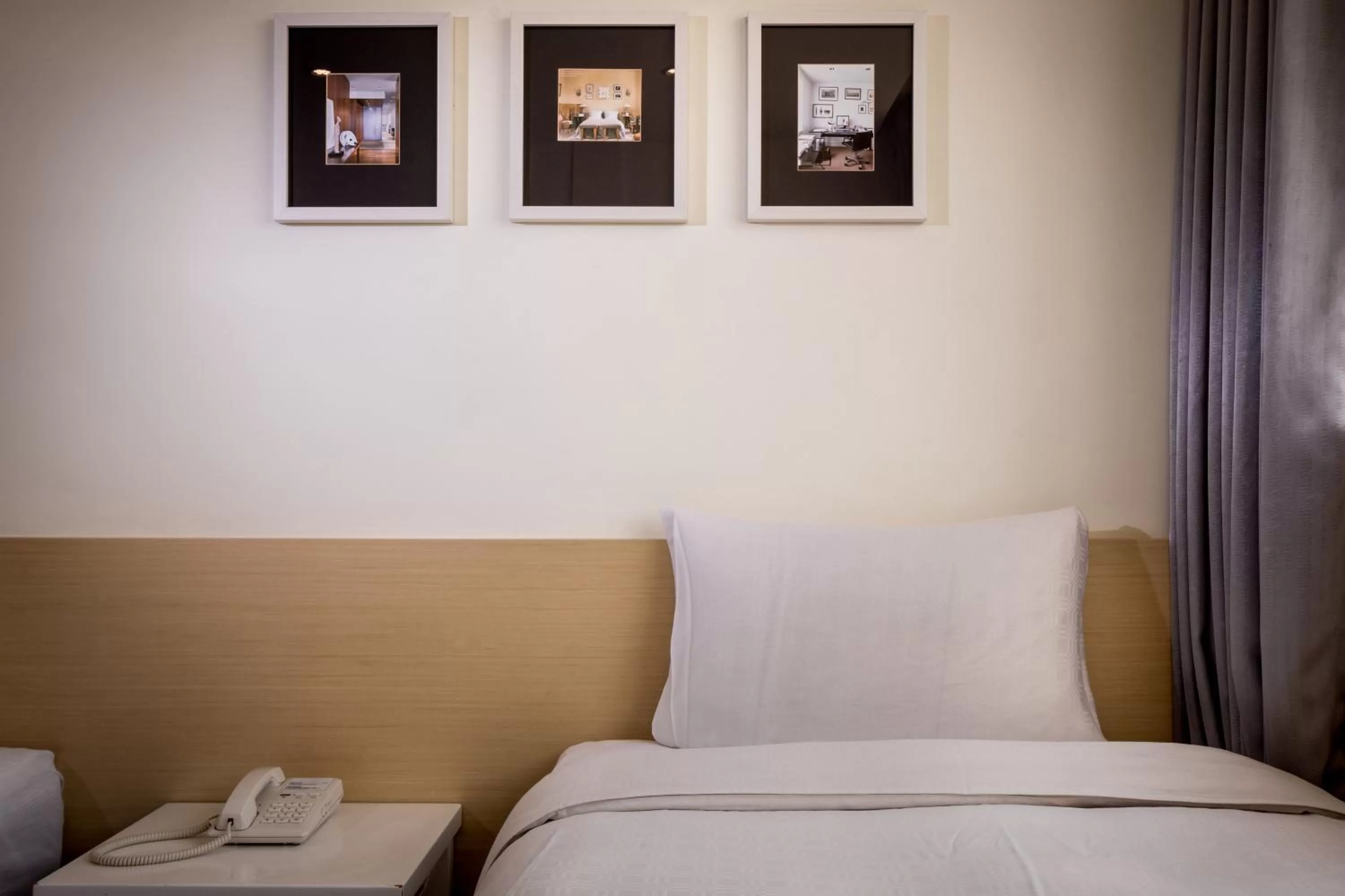 Decorative detail, Bed in Wemeet Hotel Taipei