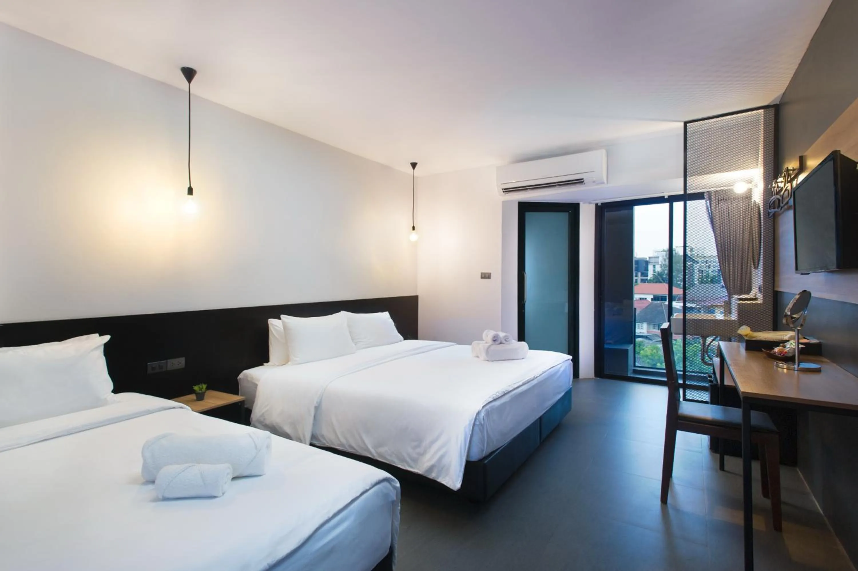 Bed in 9.5Hotel Chiangmai