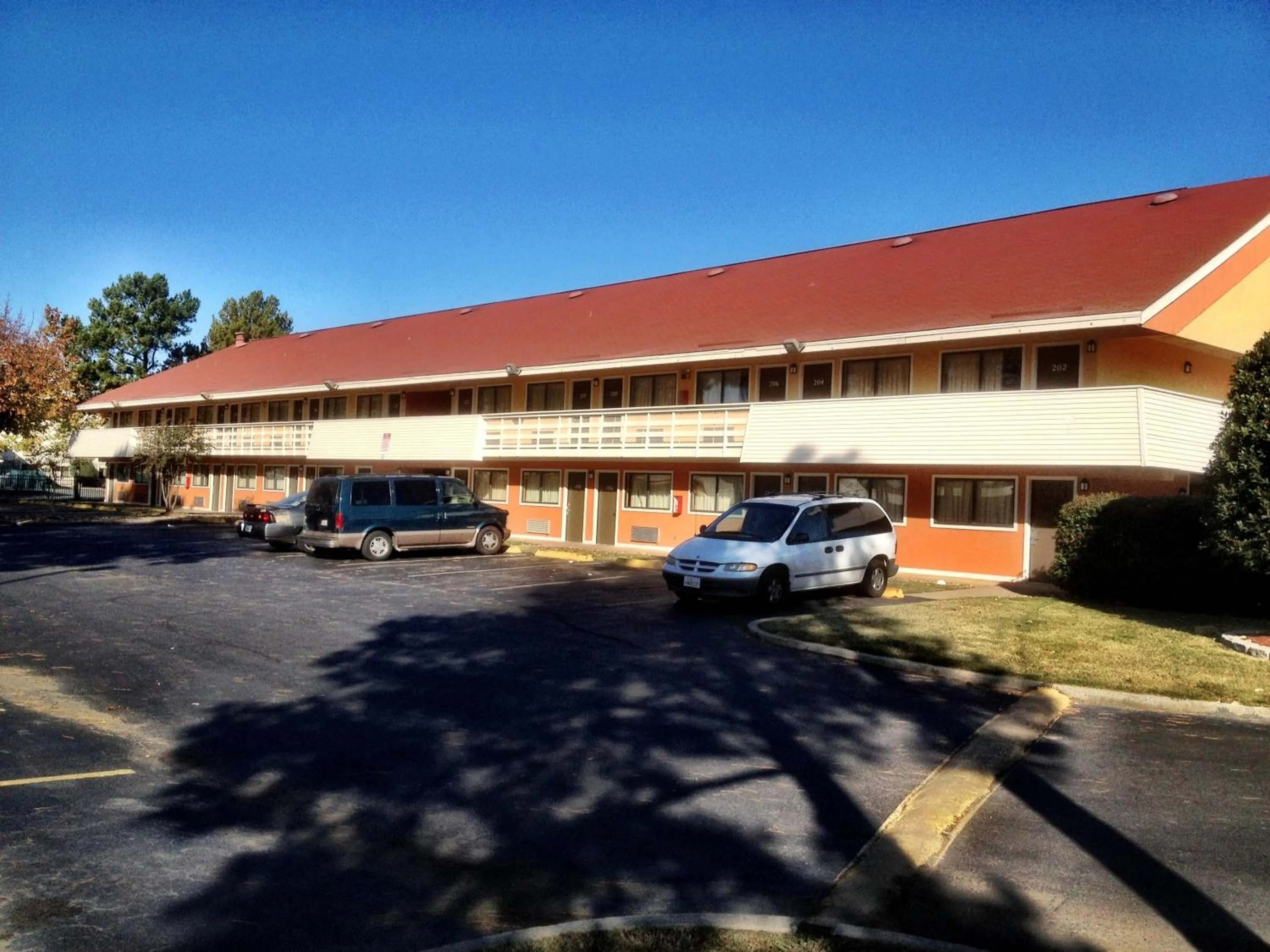 Property building in Americas Best Value Inn and Suites Little Rock