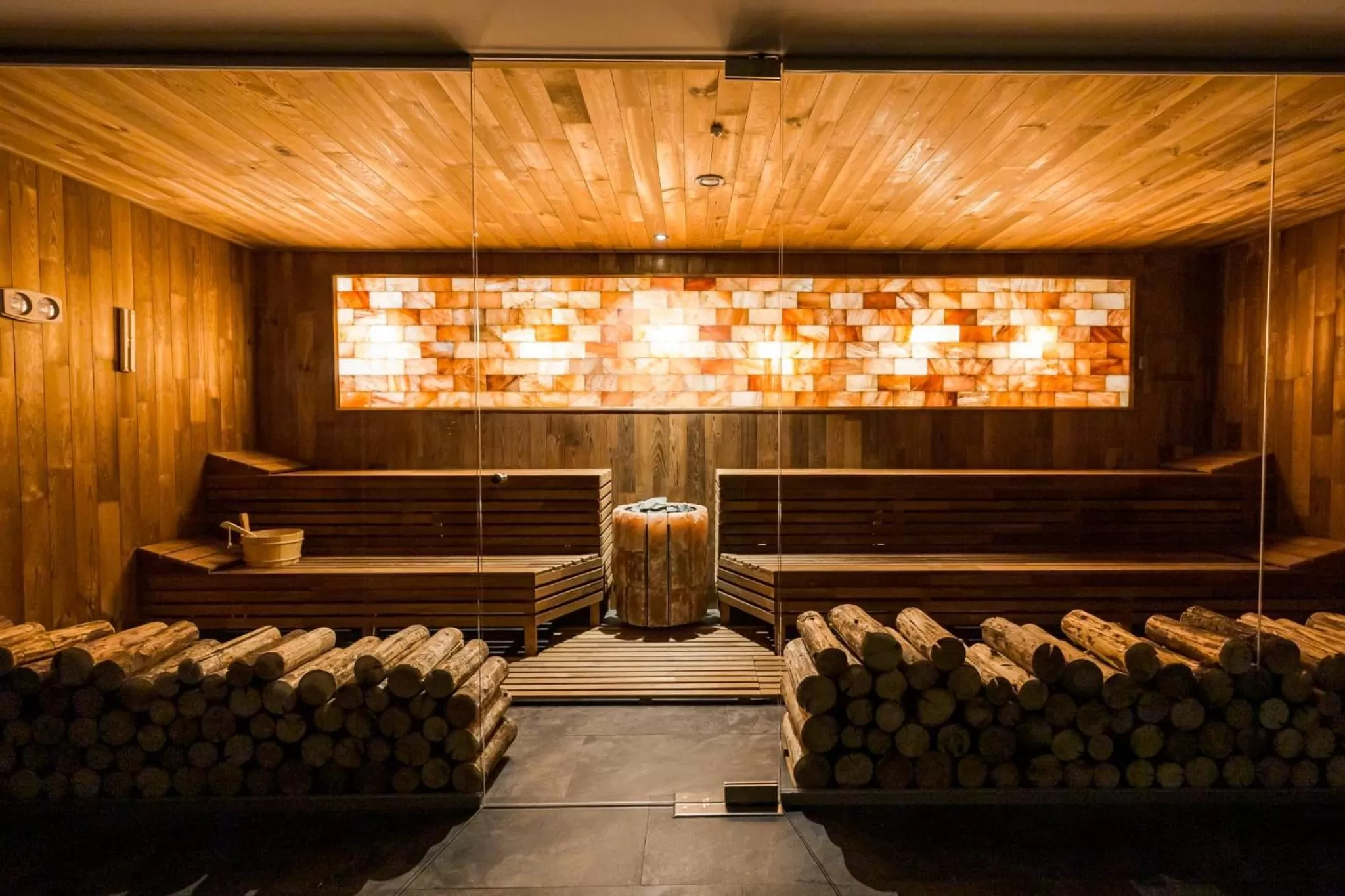 Sauna in Hermanns Hotel & Spa Sibiu