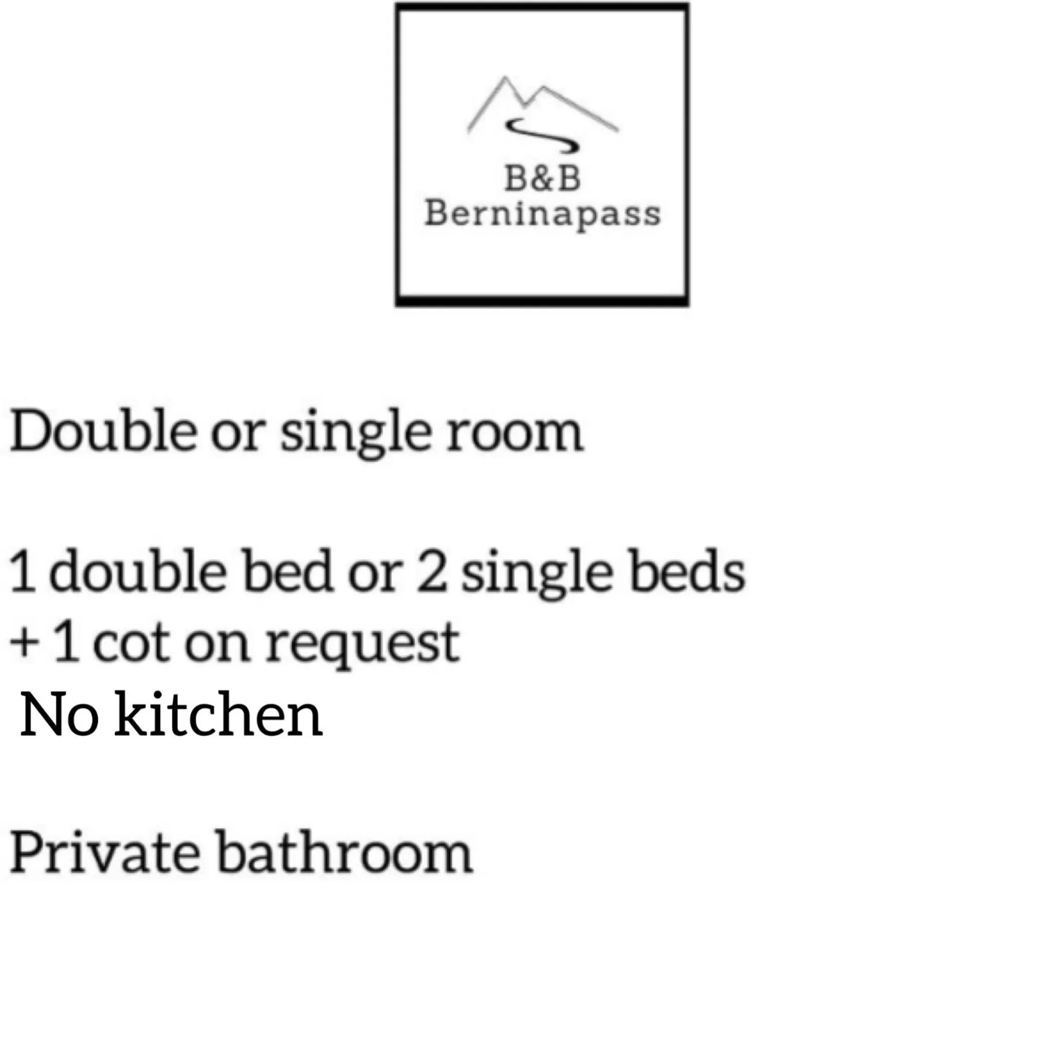 Double or Twin Room with Private Bathroom in B&B Berninapass- Bernina Experience