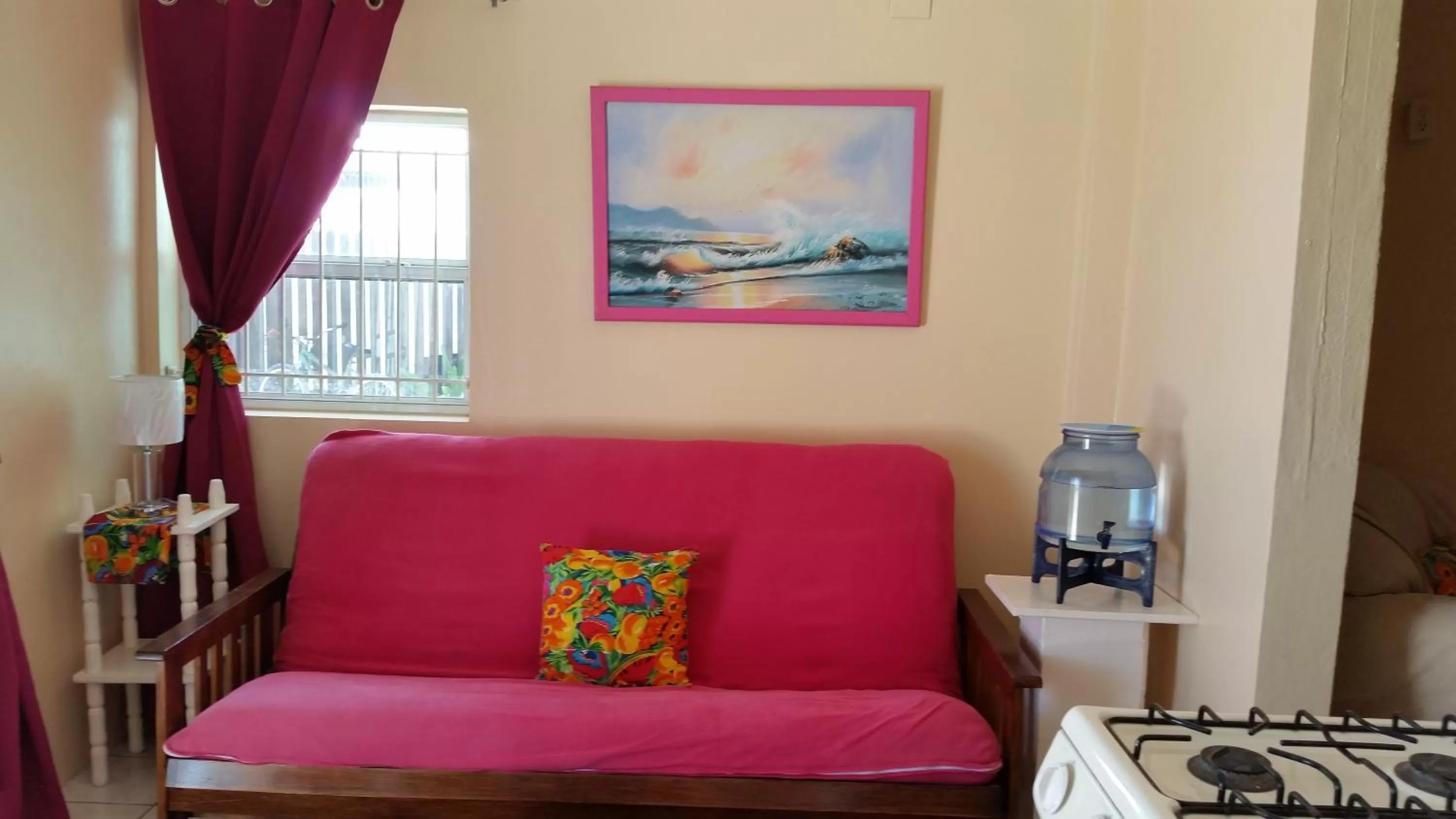 Living room, Seating Area in Barefoot Beach Belize