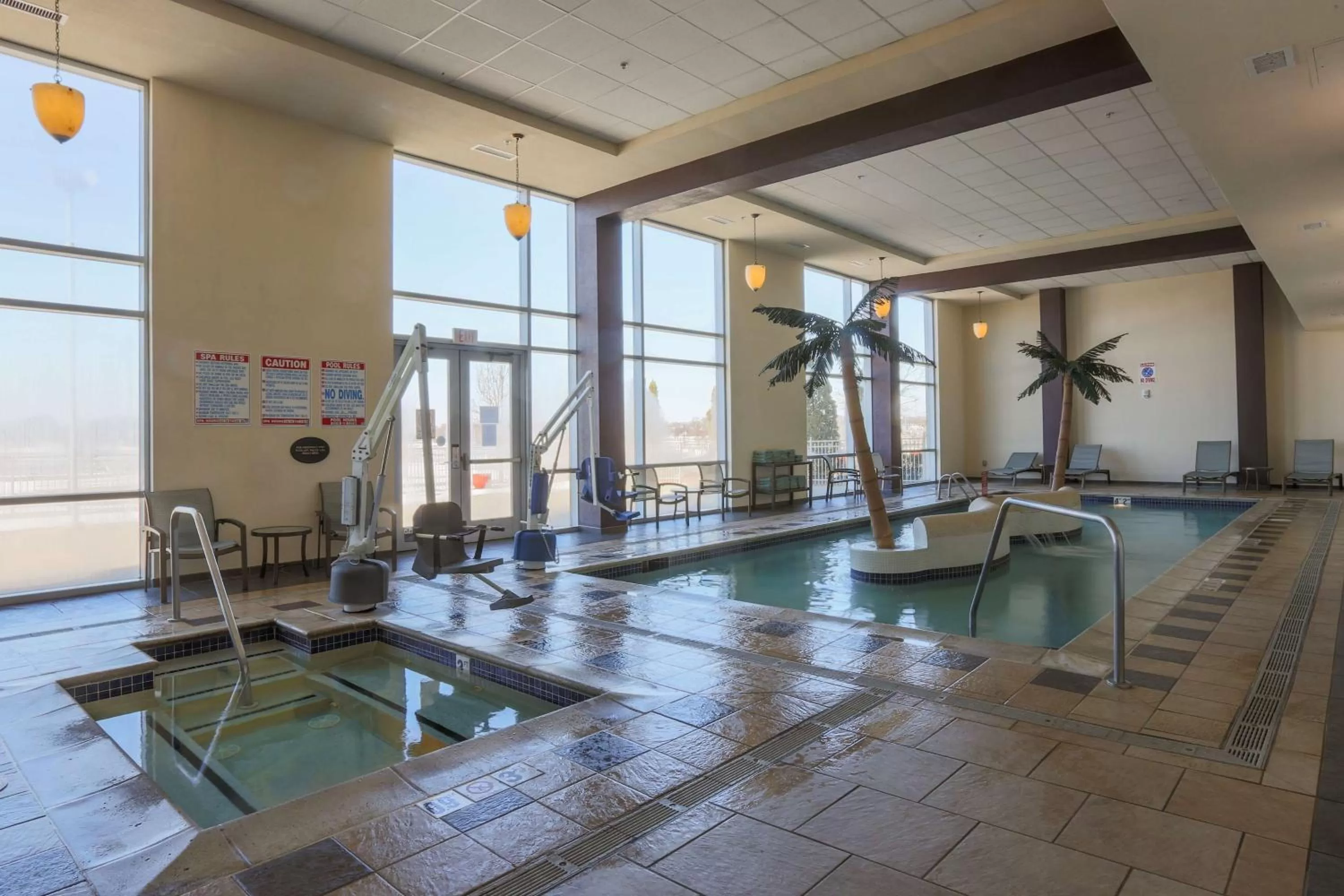Pool view in DoubleTree by Hilton Bay City - Riverfront