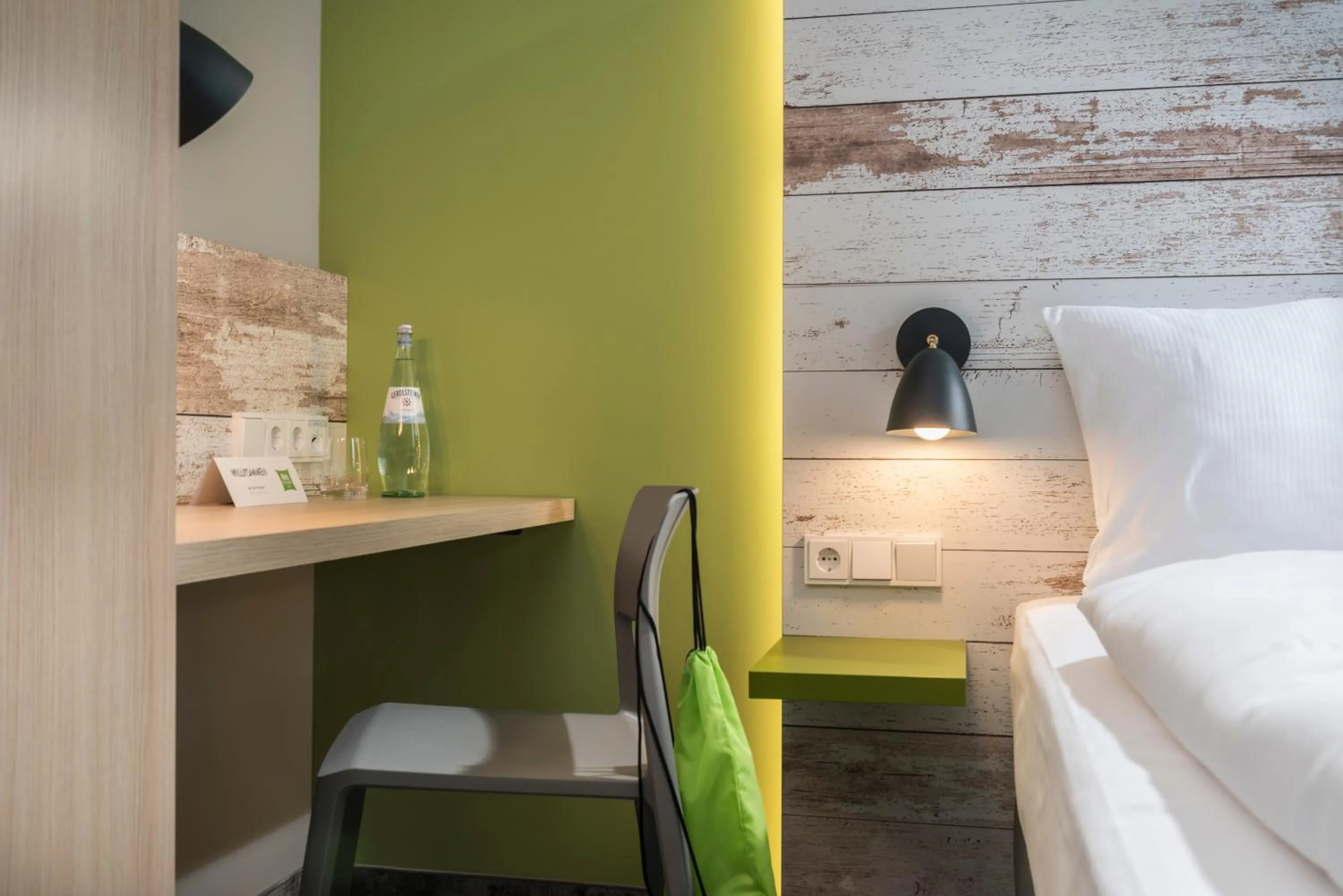 Decorative detail, Bed in ibis Styles Stuttgart Vaihingen