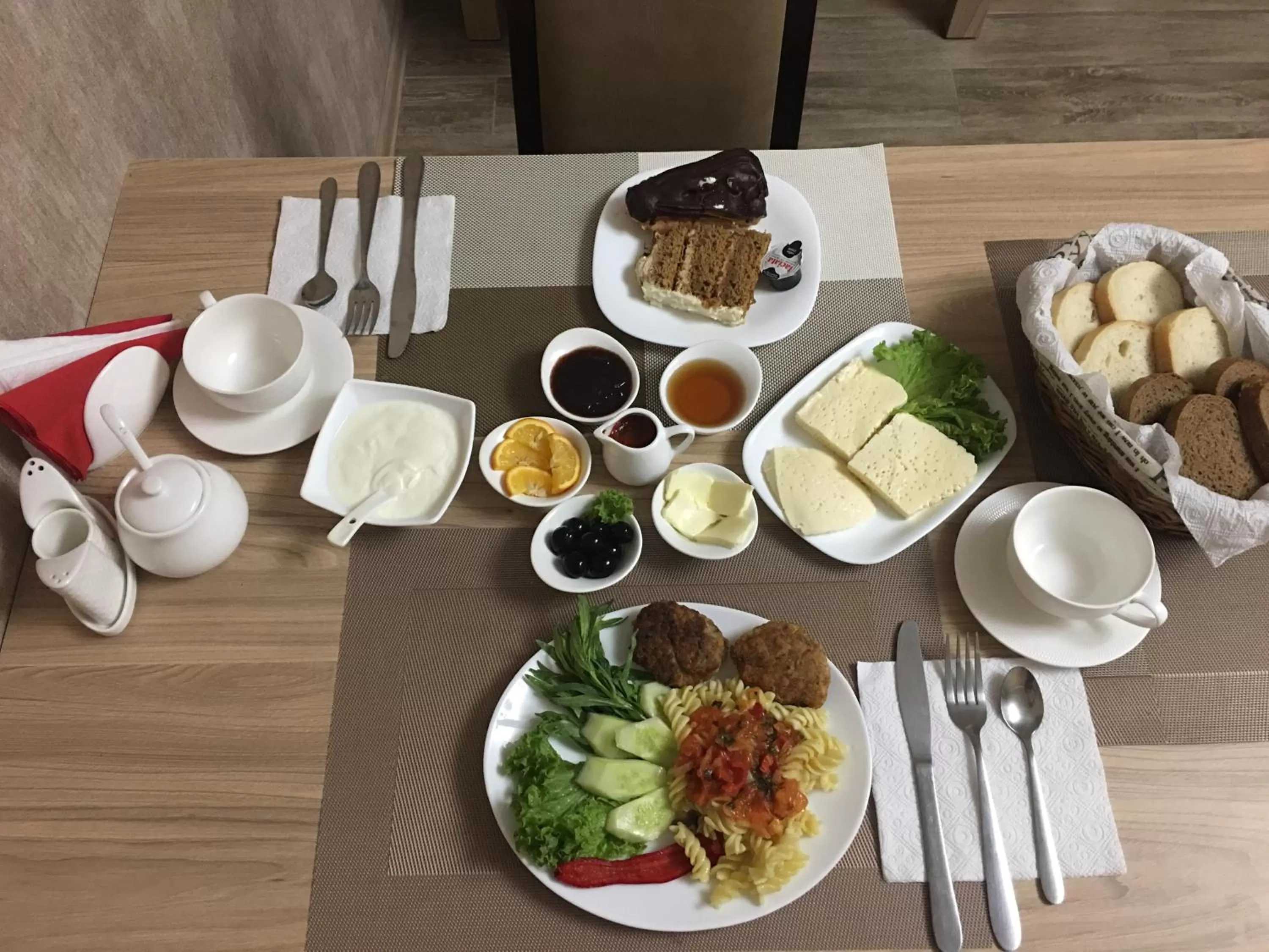 Continental breakfast in Family Hotel Triston