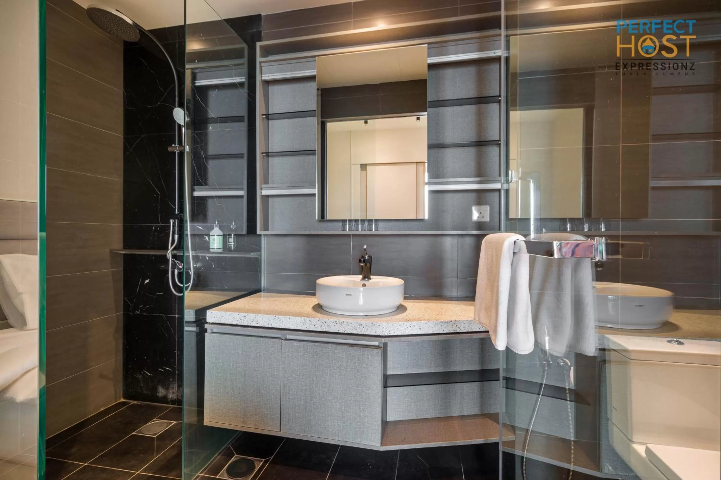 Shower in Expressionz Suites KL by Perfect Host