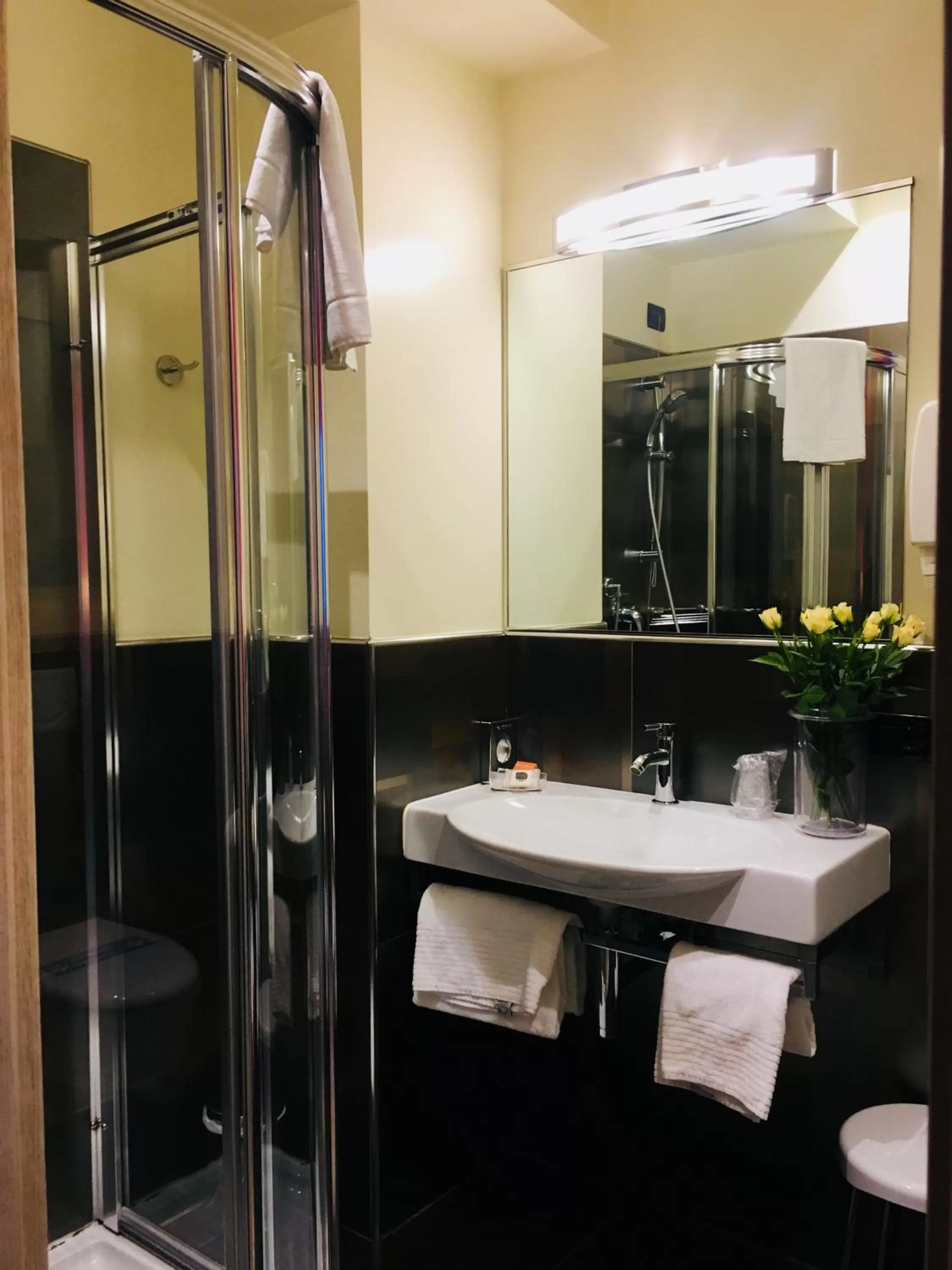 Toilet in Hotel Kristal 3 Stelle Superior