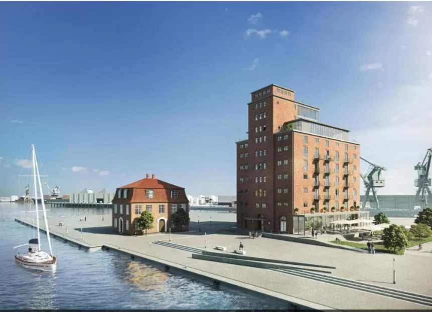 Logo/Certificate/Sign, Property Building in Appartment Ferienwohnung mit großer Terrasse Ohlerich Speicher Wismar