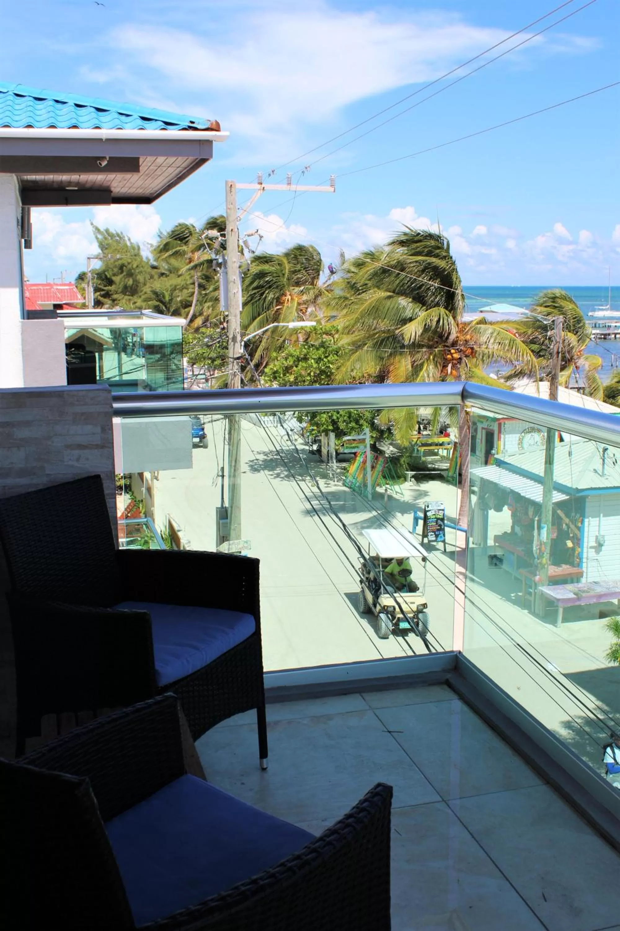 Balcony/Terrace in Barefoot Caye Caulker Hotel