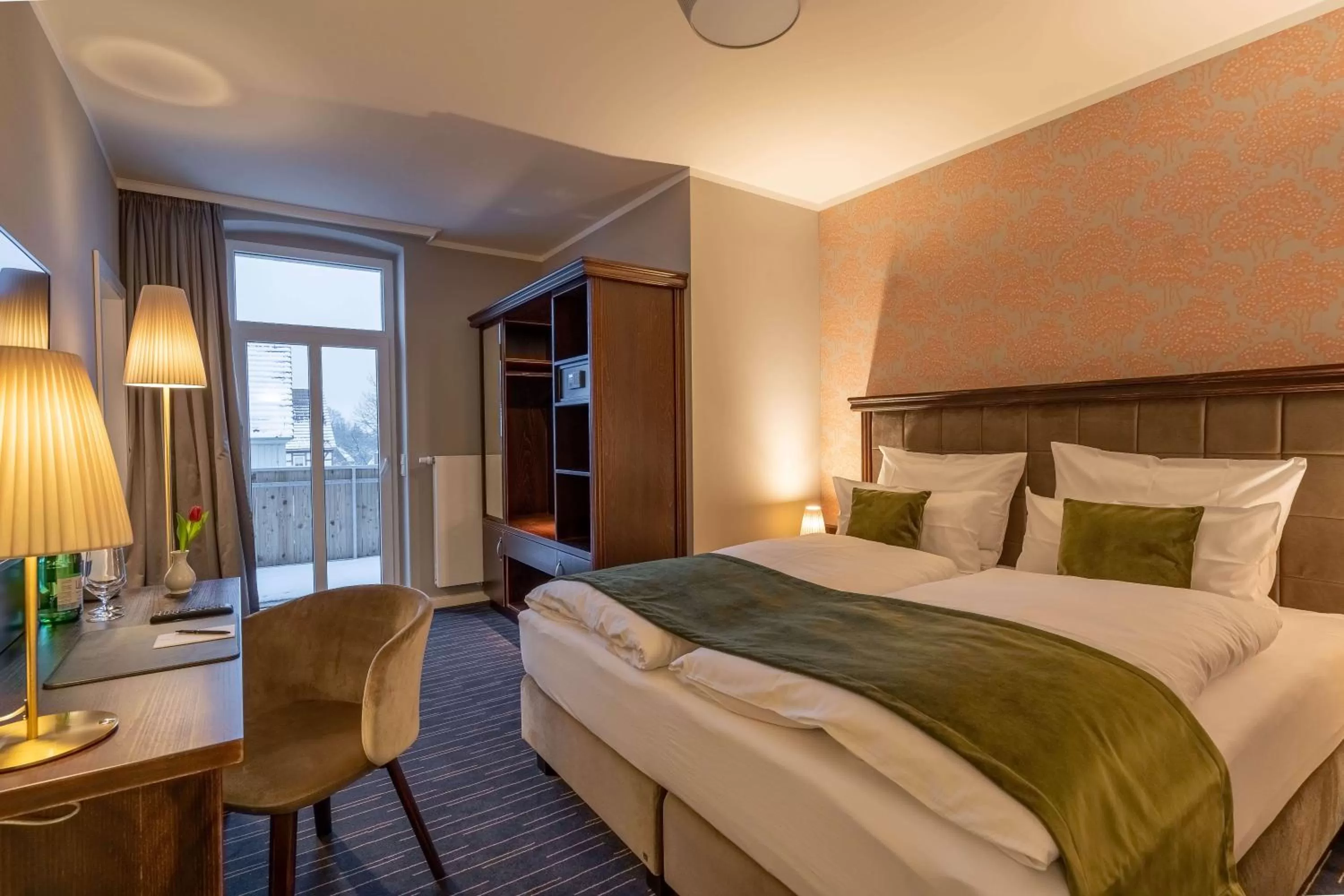 Bed in QUARTIER 5 Hotel & Restaurant, Sächsische Schweiz