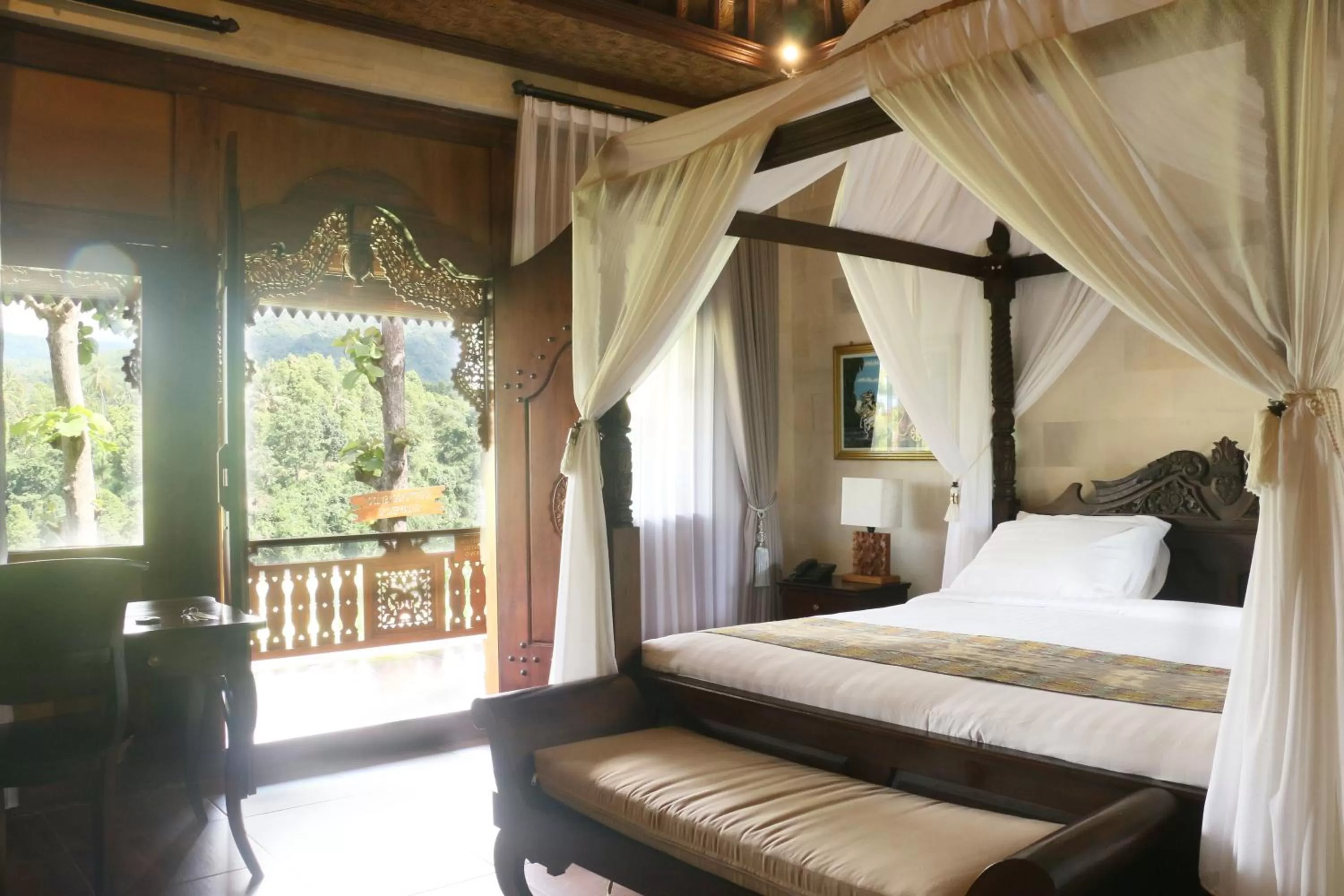 Garden view, Bed in Shanti Natural Panorama View Hotel