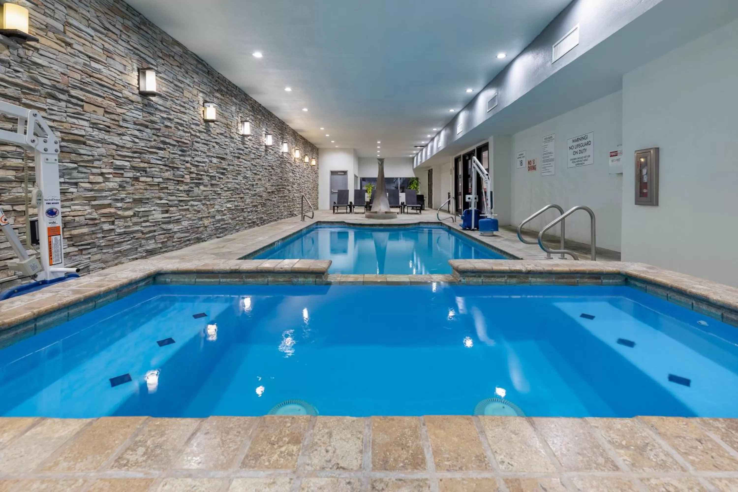 Swimming pool in Hawthorn Suites by Wyndham Lubbock