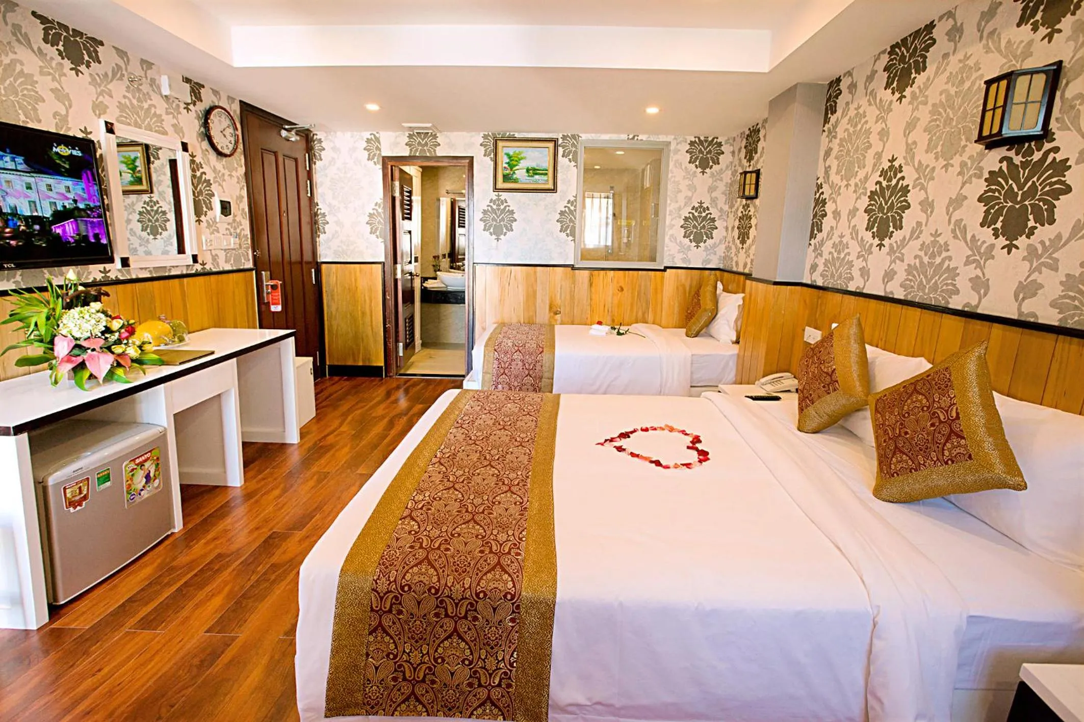 Bed in Golden Rain 2 Hotel Nha Trang Beach