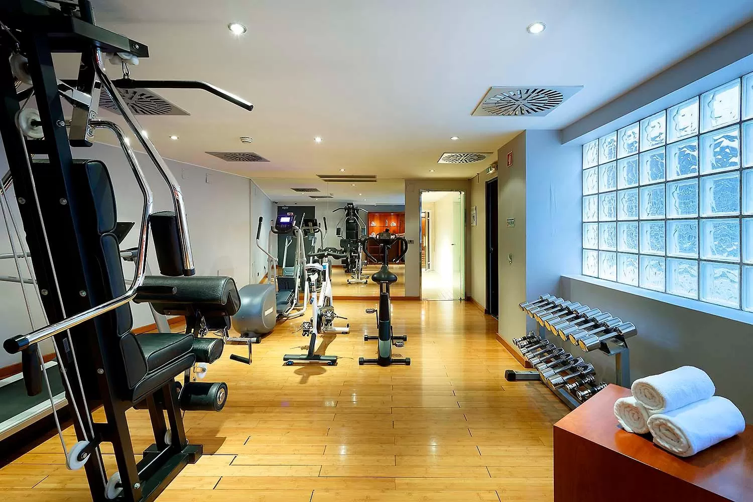 Fitness centre/facilities in Eurostars Lisboa Parque