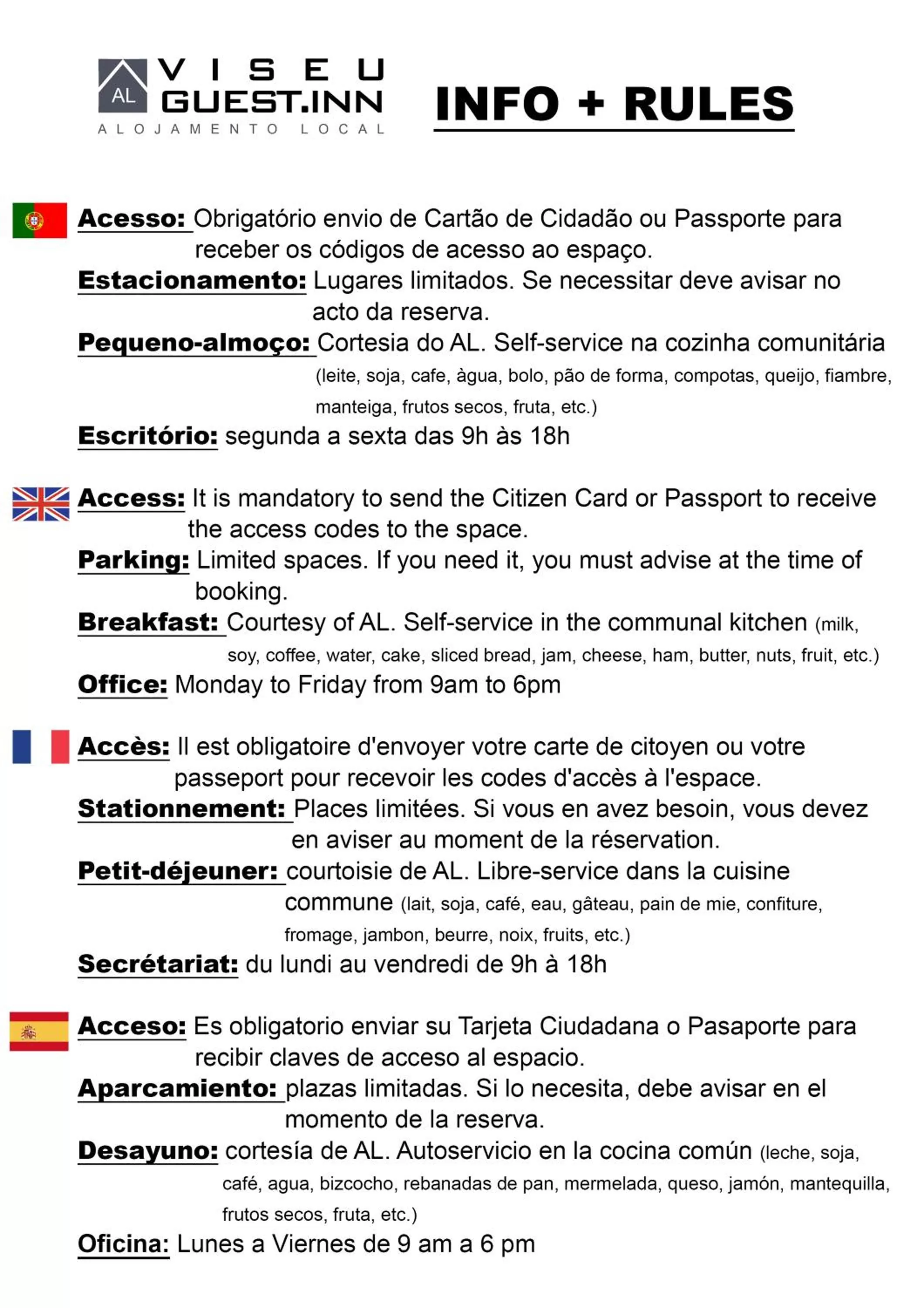 Lobby or reception in Viseu Guest Inn